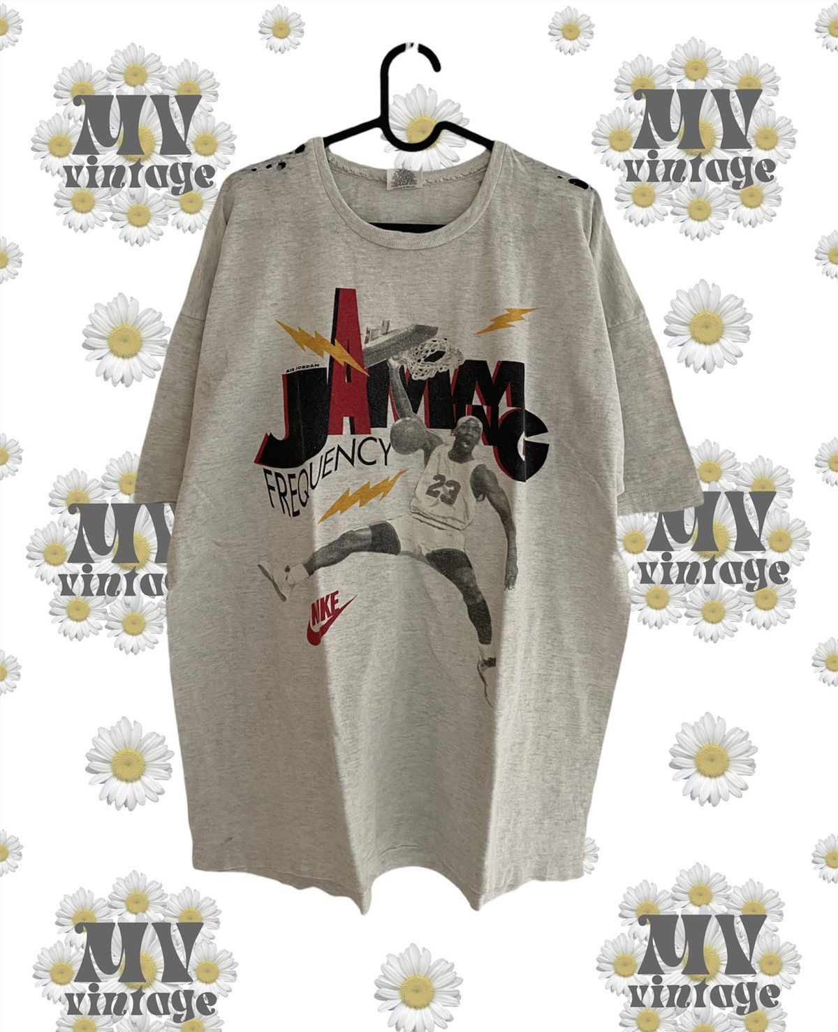 Jordan Brand × Nike × Vintage Nike Air Jordan 90s Vintage Single Stitch Size US L / EU 52-54 / 3 - 1 Thumbnail
