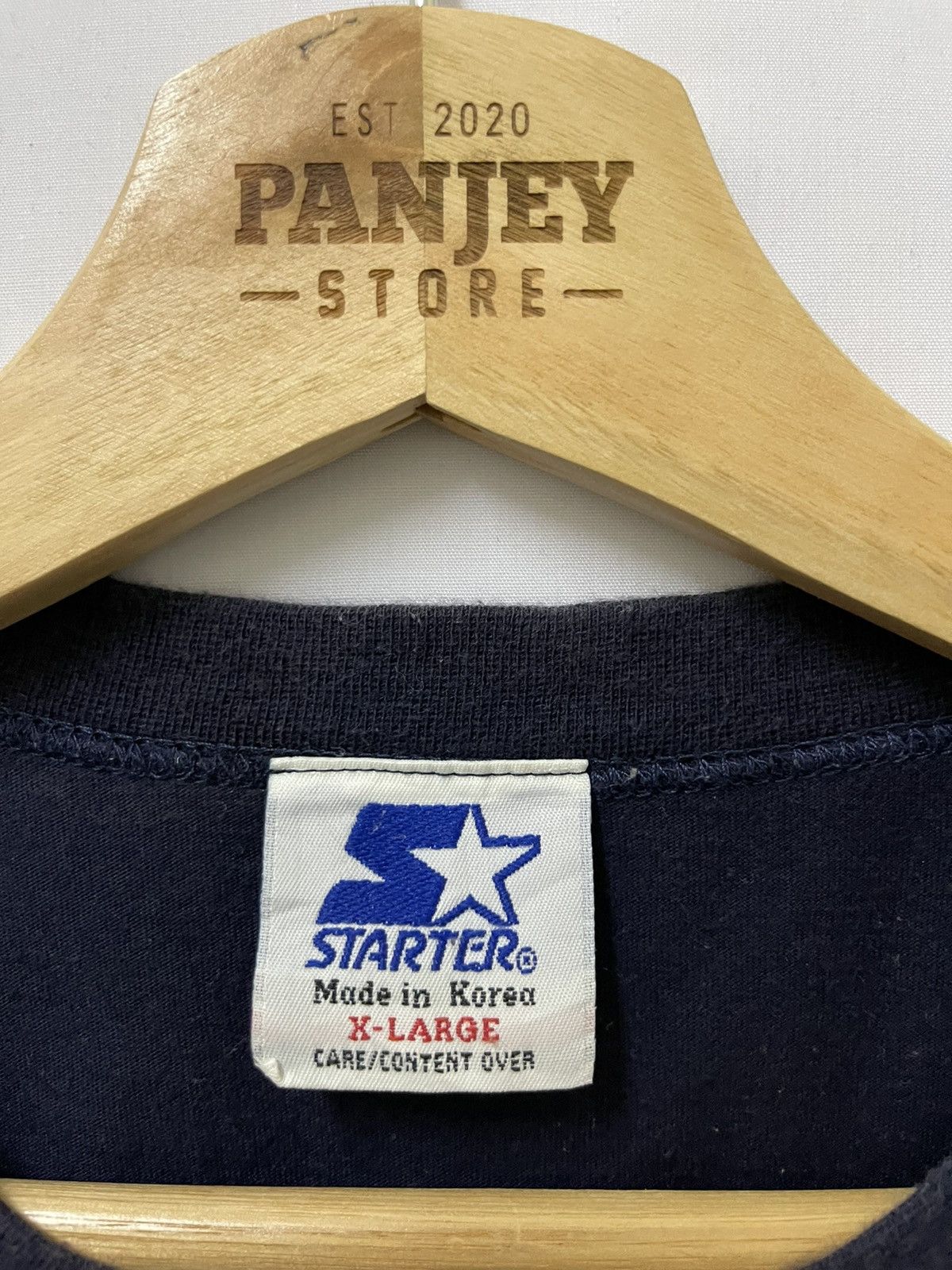 Japanese Brand × Starter × Vintage Vintage Starter Small Logo T-shirt Navy Large Size US L / EU 52-54 / 3 - 7 Thumbnail