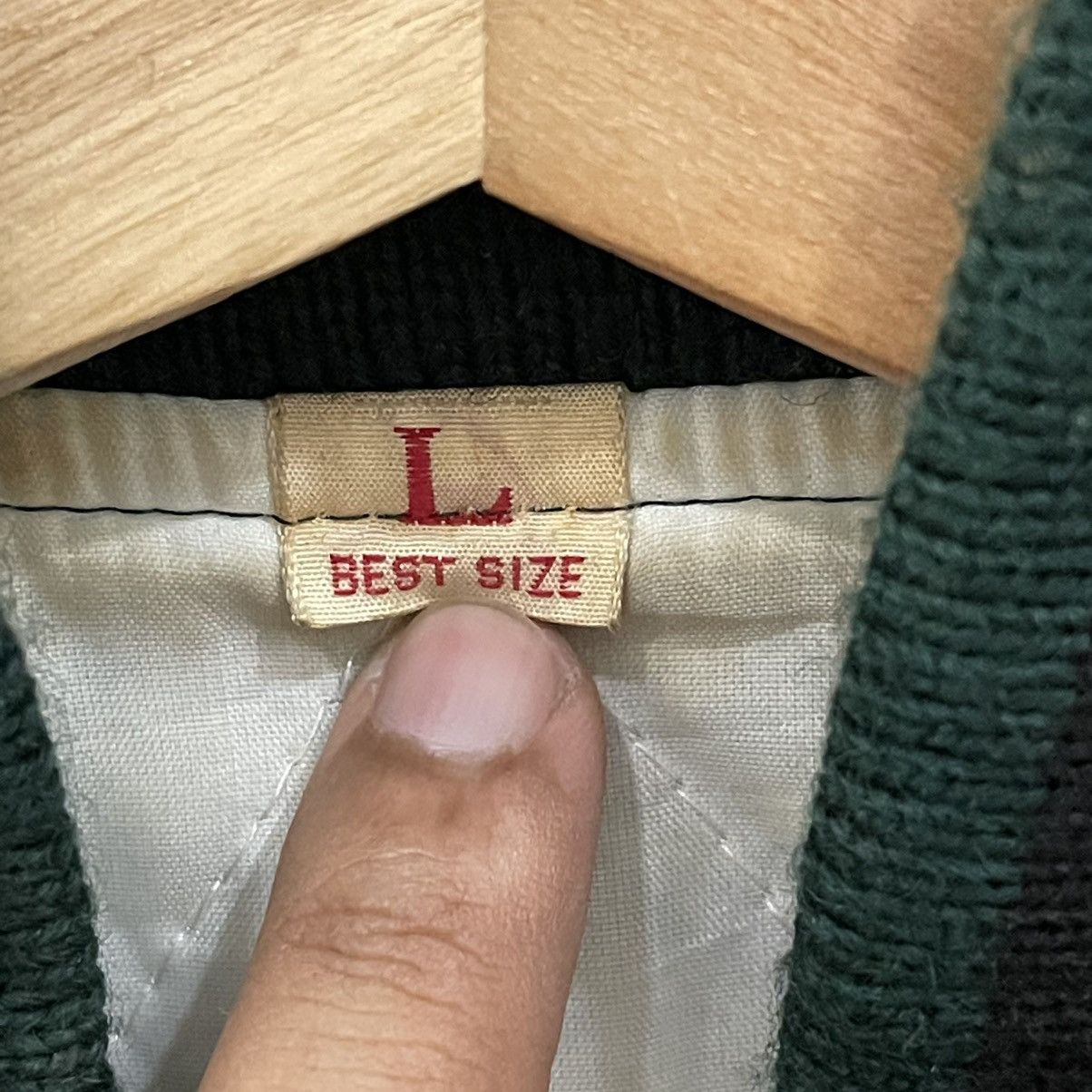 Japanese Brand Vintage 90s Japanese Brand Wool/Leather Varsity Jacket Size US L / EU 52-54 / 3 - 16 Thumbnail