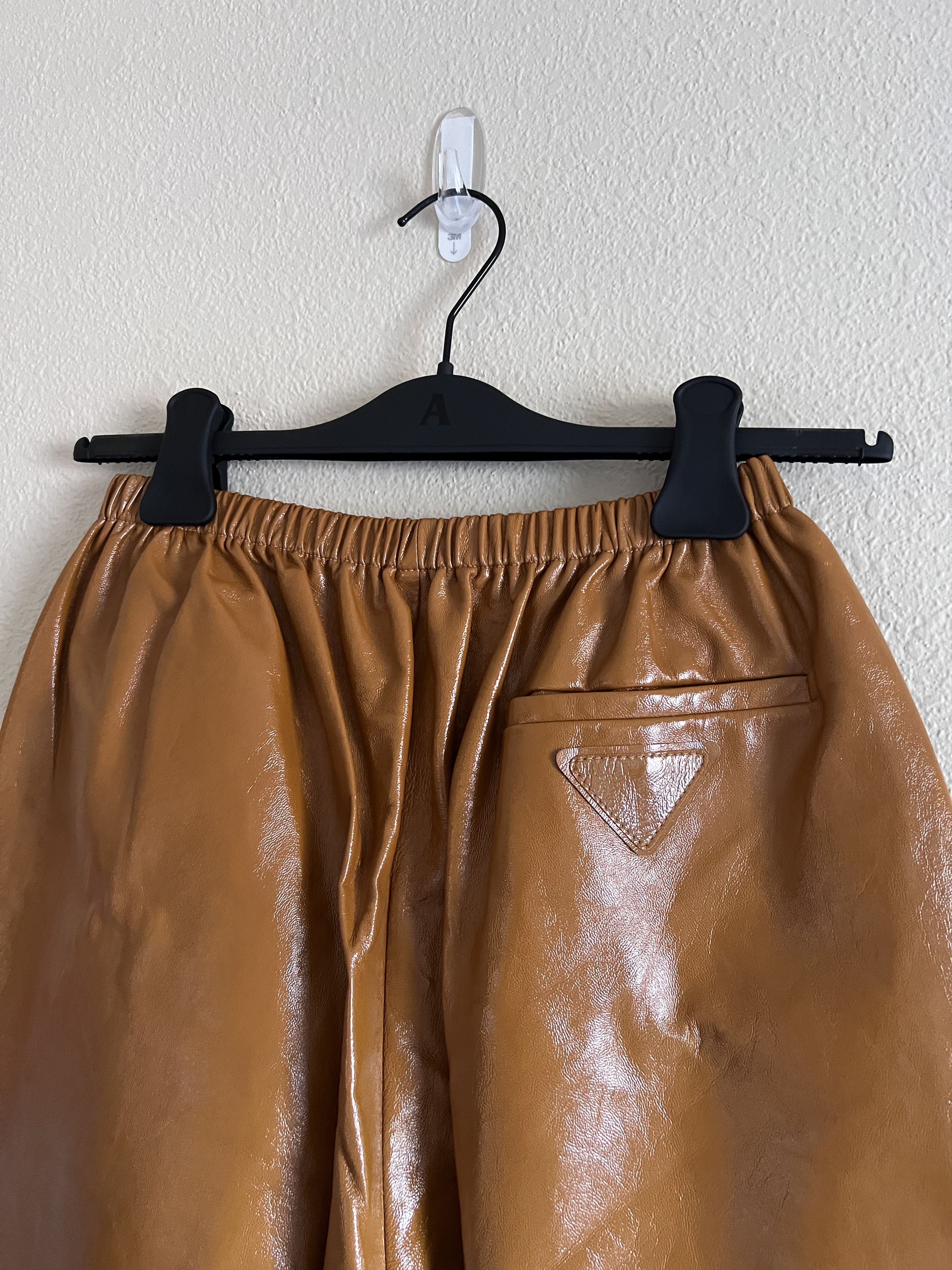 Prada Prada Runway Leather Pants in Caramel Size US 30 / EU 46 - 6 Thumbnail