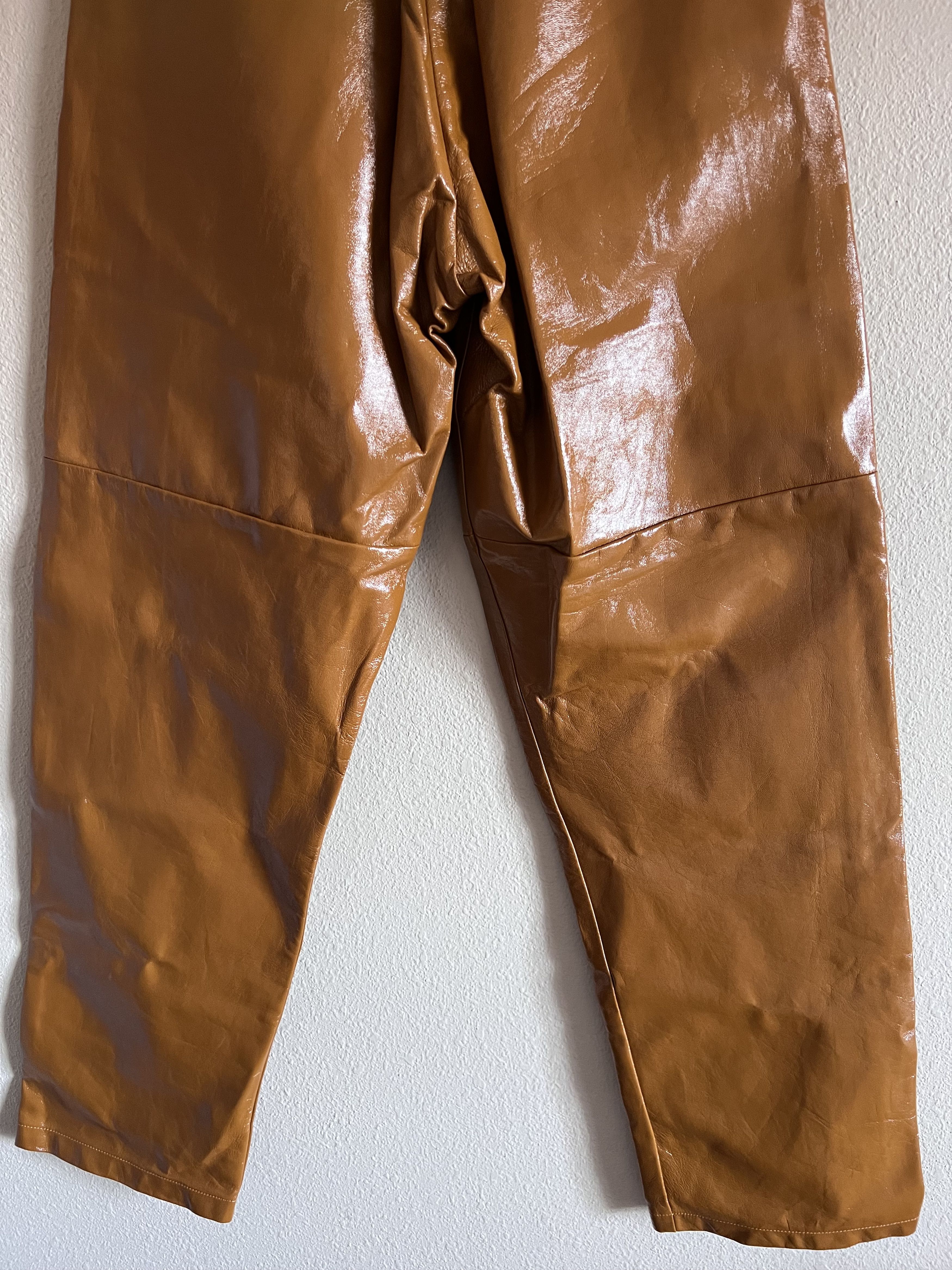Prada Prada Runway Leather Pants in Caramel Size US 30 / EU 46 - 7 Thumbnail