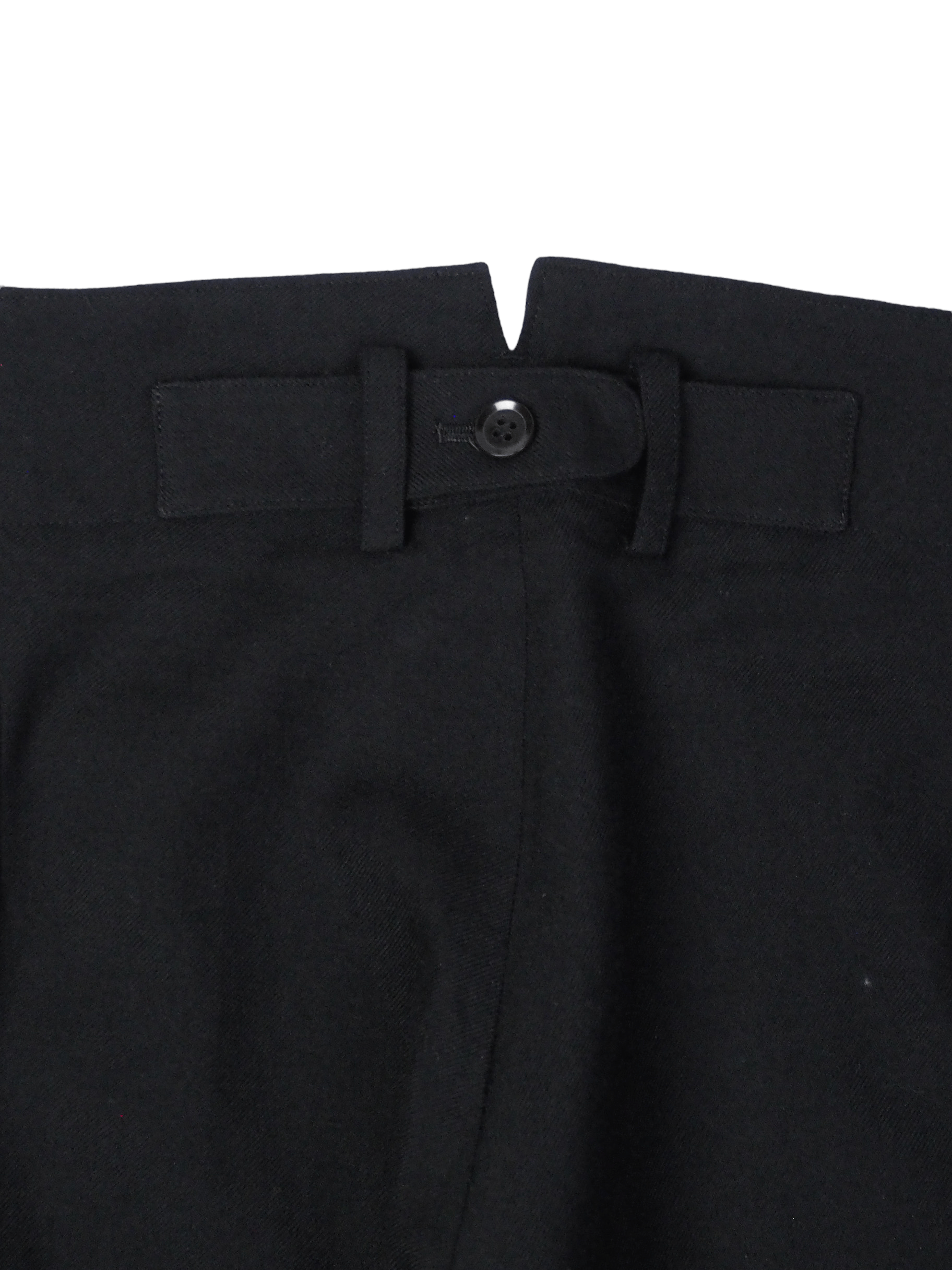 Y's × Y's for Men × Yohji Yamamoto Wool Cropped Black Tailored Regular Fit Trousers Size US 29 - 6 Thumbnail