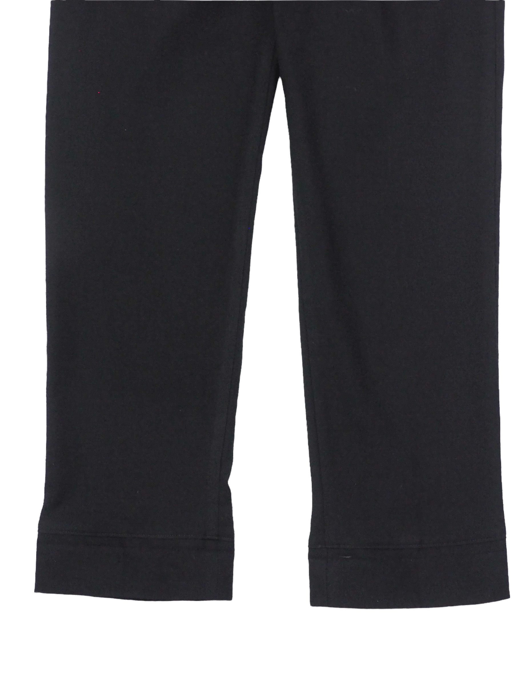 Y's × Y's for Men × Yohji Yamamoto Wool Cropped Black Tailored Regular Fit Trousers Size US 29 - 8 Thumbnail