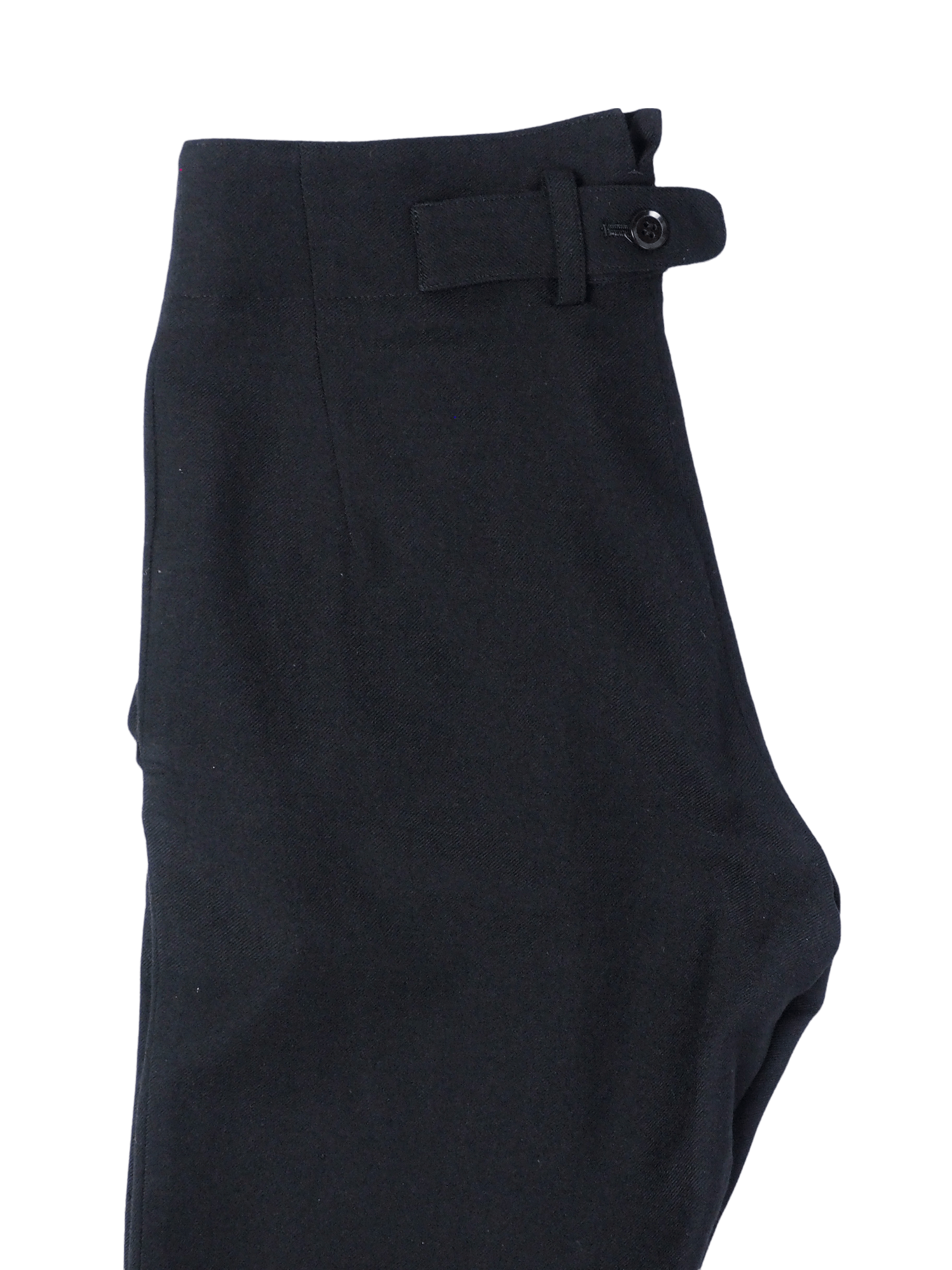Y's × Y's for Men × Yohji Yamamoto Wool Cropped Black Tailored Regular Fit Trousers Size US 29 - 7 Thumbnail