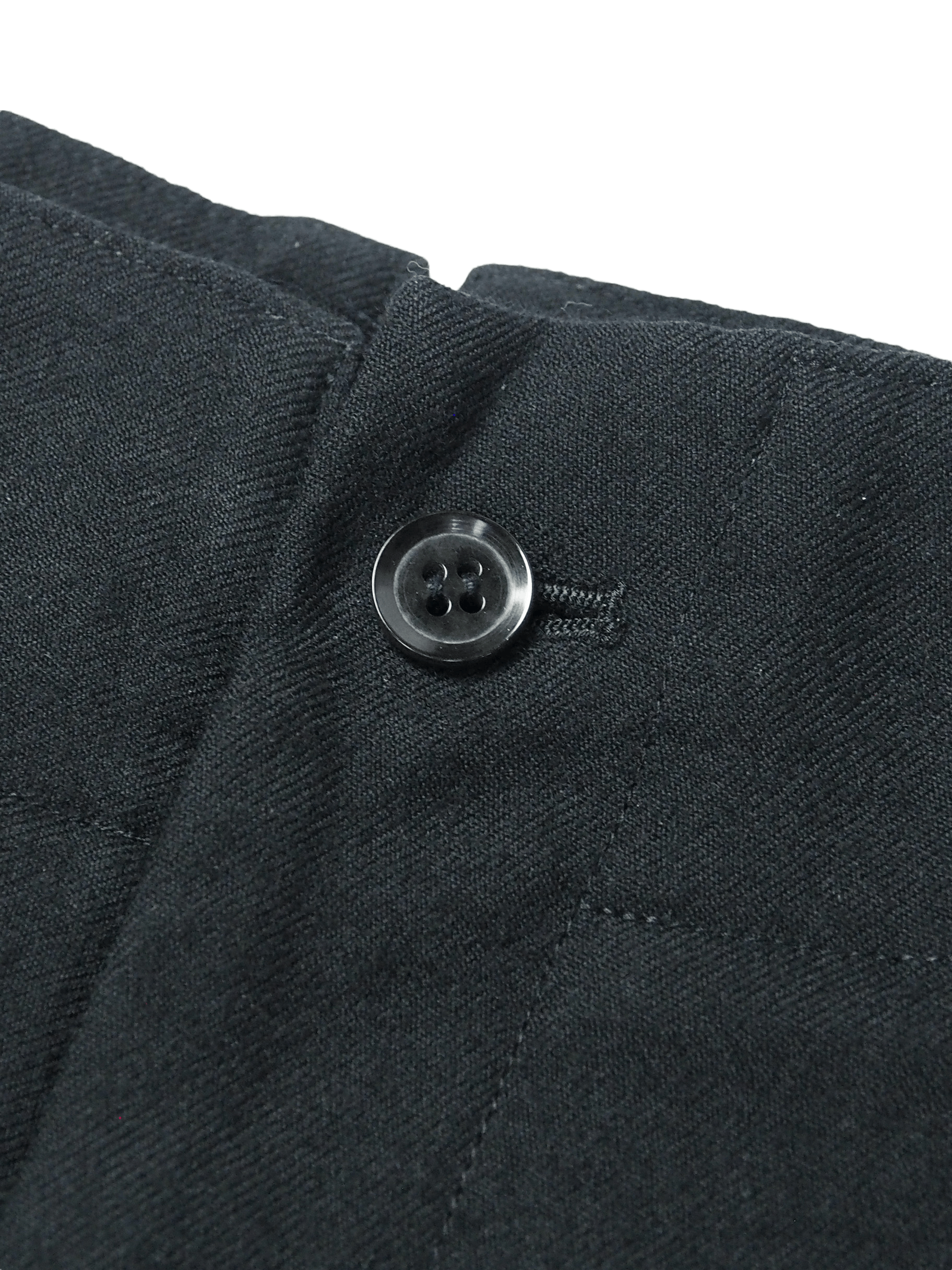 Y's × Y's for Men × Yohji Yamamoto Wool Cropped Black Tailored Regular Fit Trousers Size US 29 - 14 Thumbnail