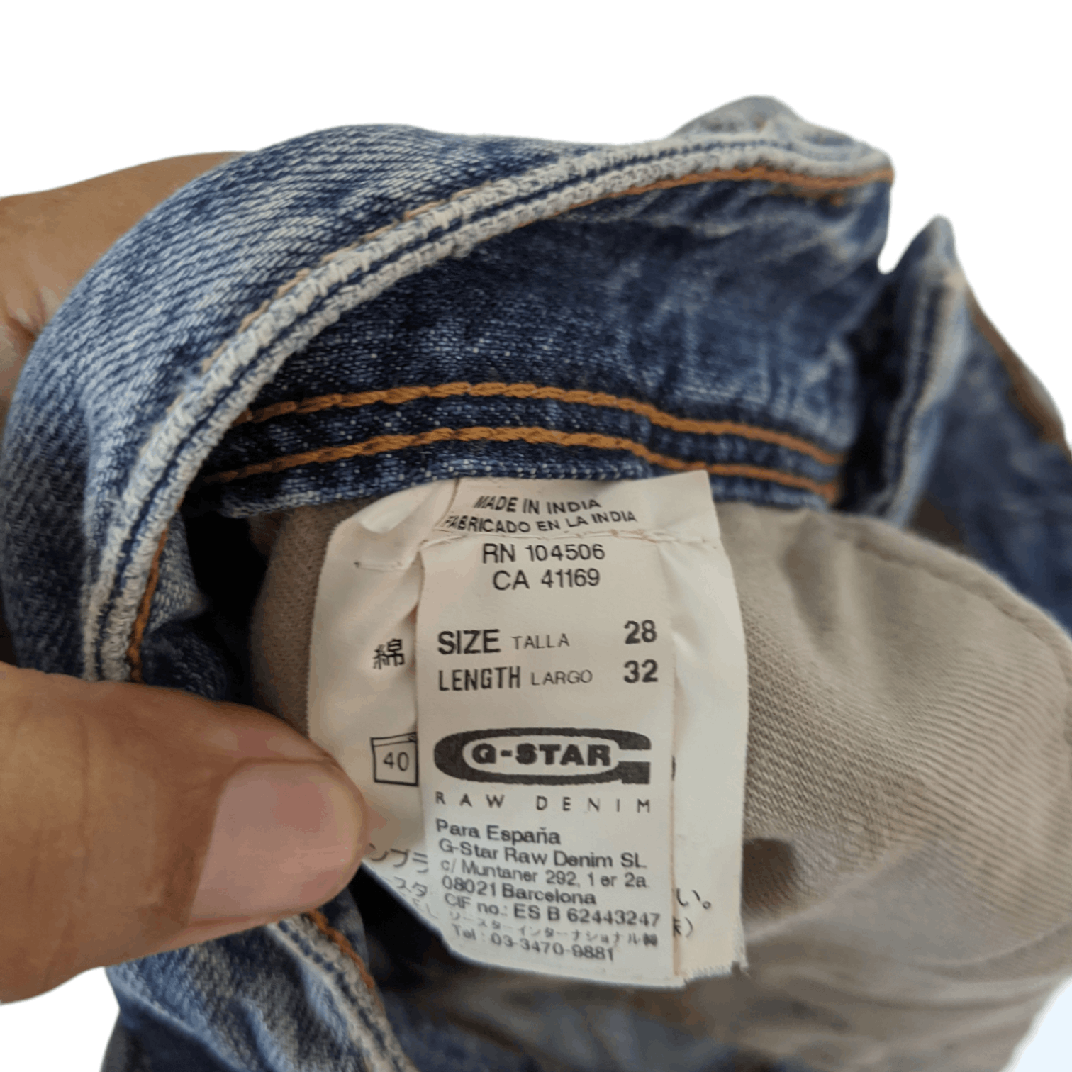 G-Star 2000's G-STAR RAW Jeans DenimPant Size US 28 / EU 44 - 12 Thumbnail