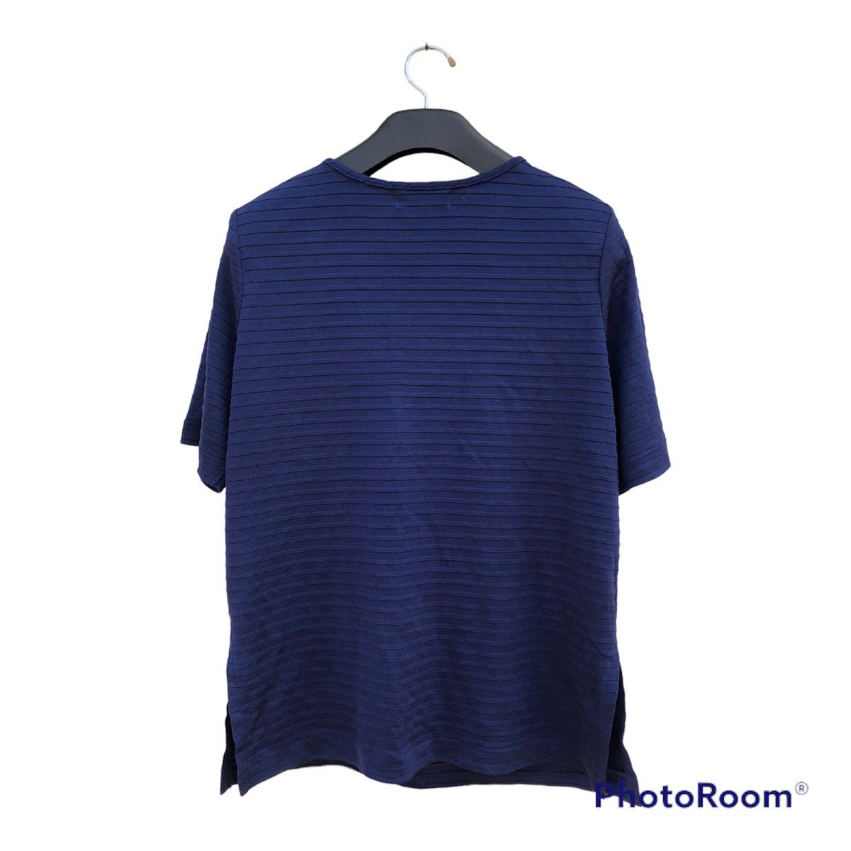 Yves Saint Laurent Yves Saint Laurent T Shirt Stripe Dark Blue Size M / US 6-8 / IT 42-44 - 2 Thumbnail