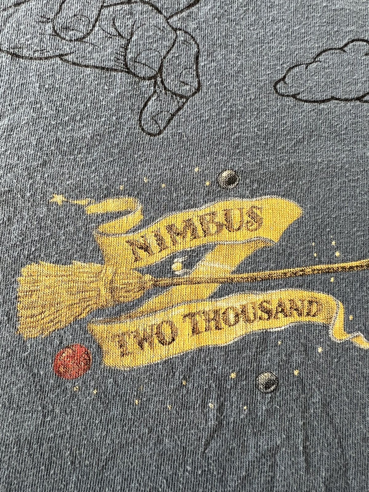 Band Tees Vintage 2001 Harry Potter Quidditch Nimbus Two Blue Tee Size US L / EU 52-54 / 3 - 4 Thumbnail
