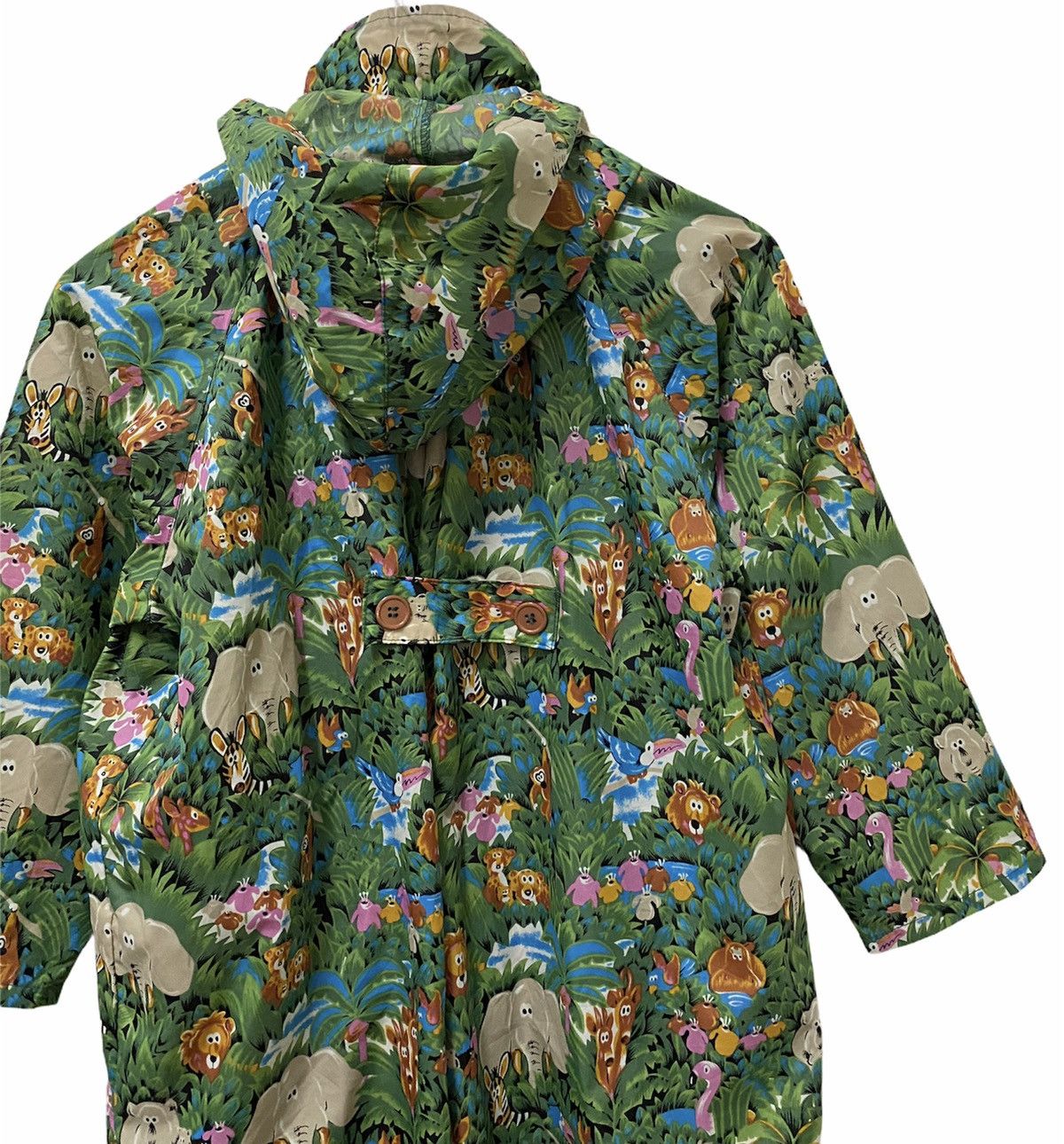 Japanese Brand 🔥Vintage Mixed Animal Print Rain Coat Hooded Size US M / EU 48-50 / 2 - 6 Thumbnail