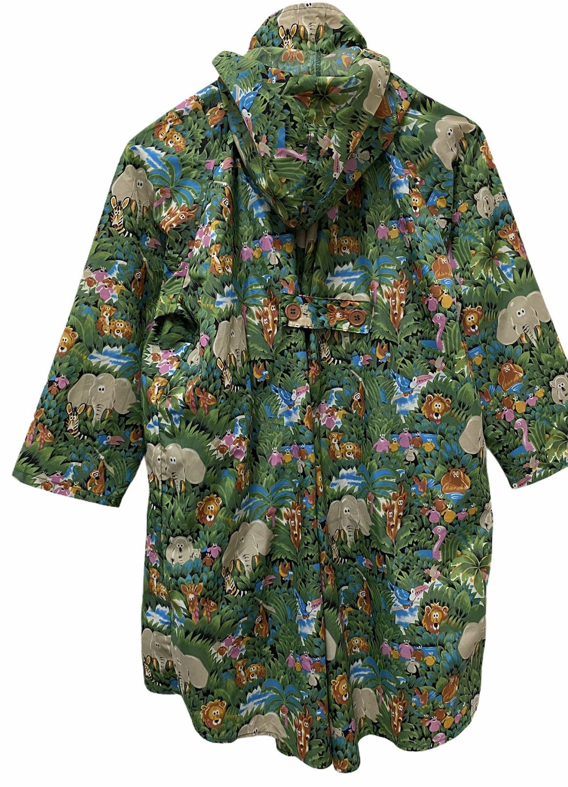 Japanese Brand 🔥Vintage Mixed Animal Print Rain Coat Hooded Size US M / EU 48-50 / 2 - 5 Thumbnail