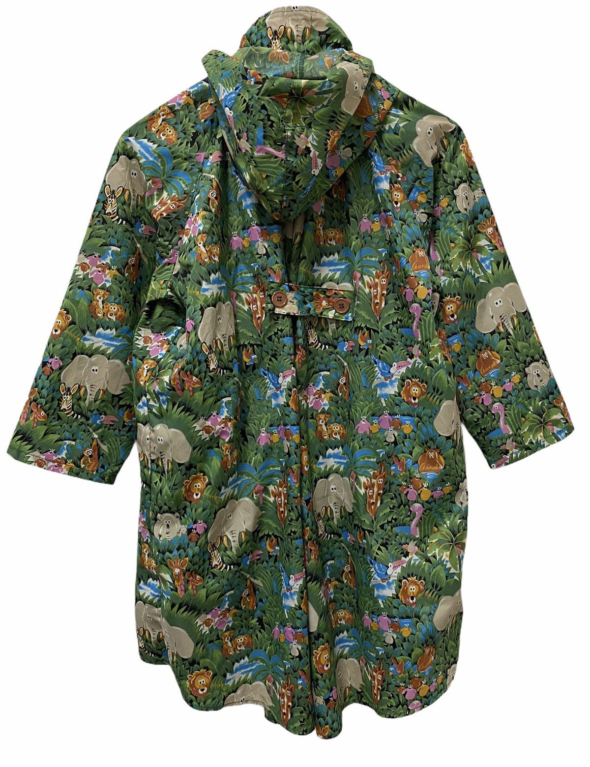 Japanese Brand 🔥Vintage Mixed Animal Print Rain Coat Hooded Size US M / EU 48-50 / 2 - 2 Thumbnail