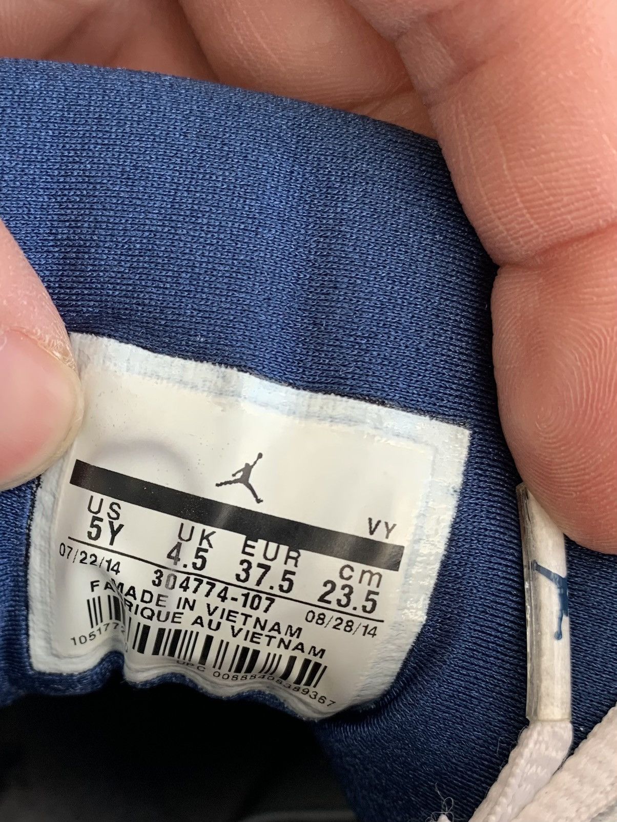 Jordan Brand × Nike Air Jordan 7 BG French Blue Size US 5 / EU 37 - 7 Thumbnail