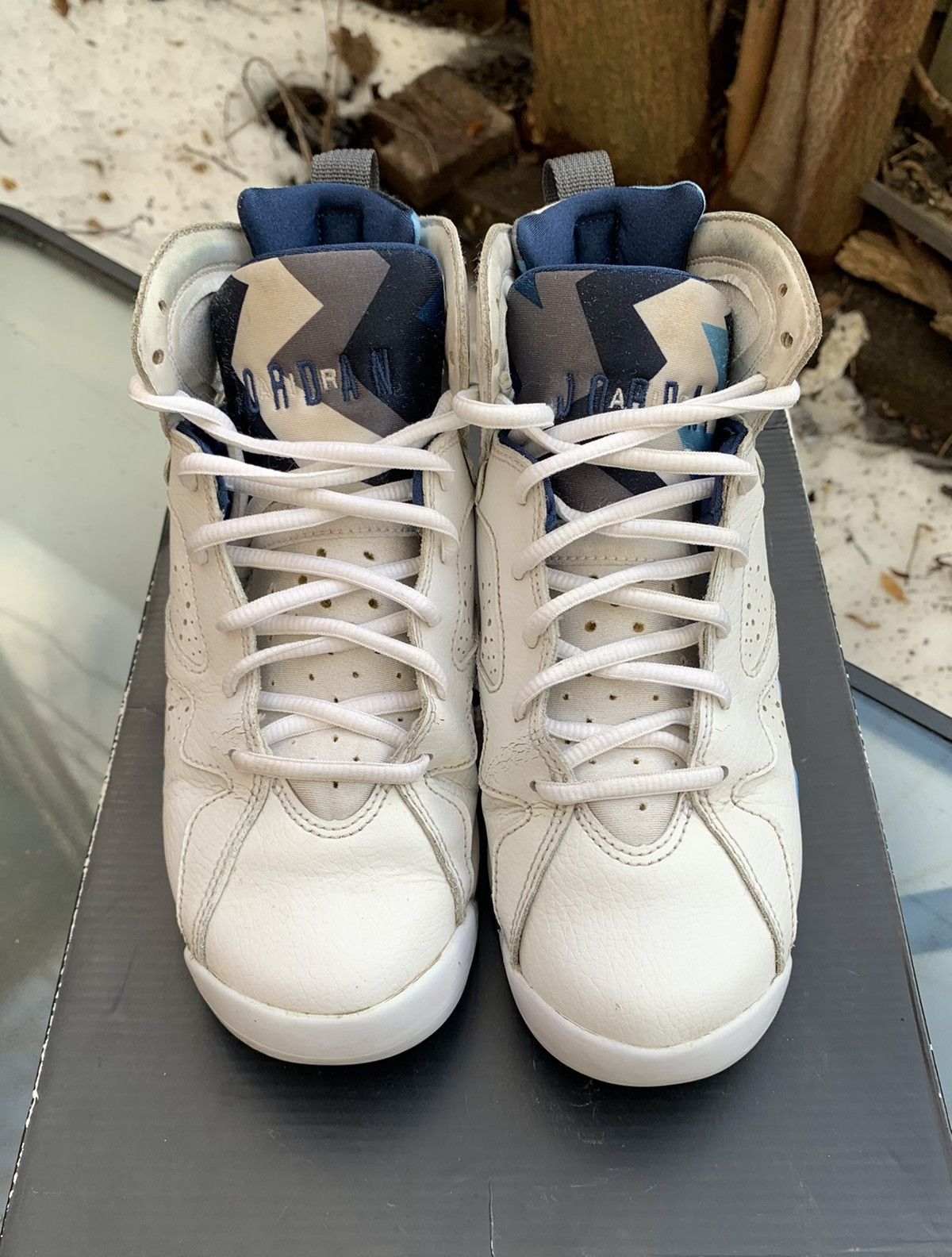 Jordan Brand × Nike Air Jordan 7 BG French Blue Size US 5 / EU 37 - 3 Thumbnail