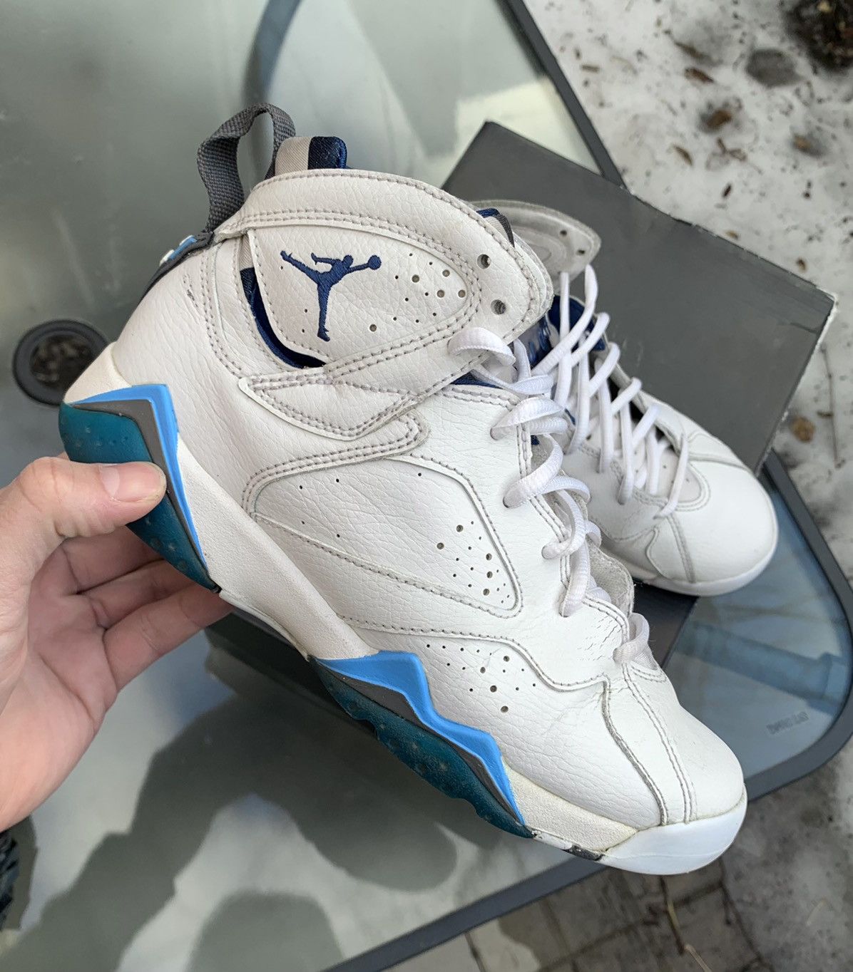Jordan Brand × Nike Air Jordan 7 BG French Blue Size US 5 / EU 37 - 2 Thumbnail