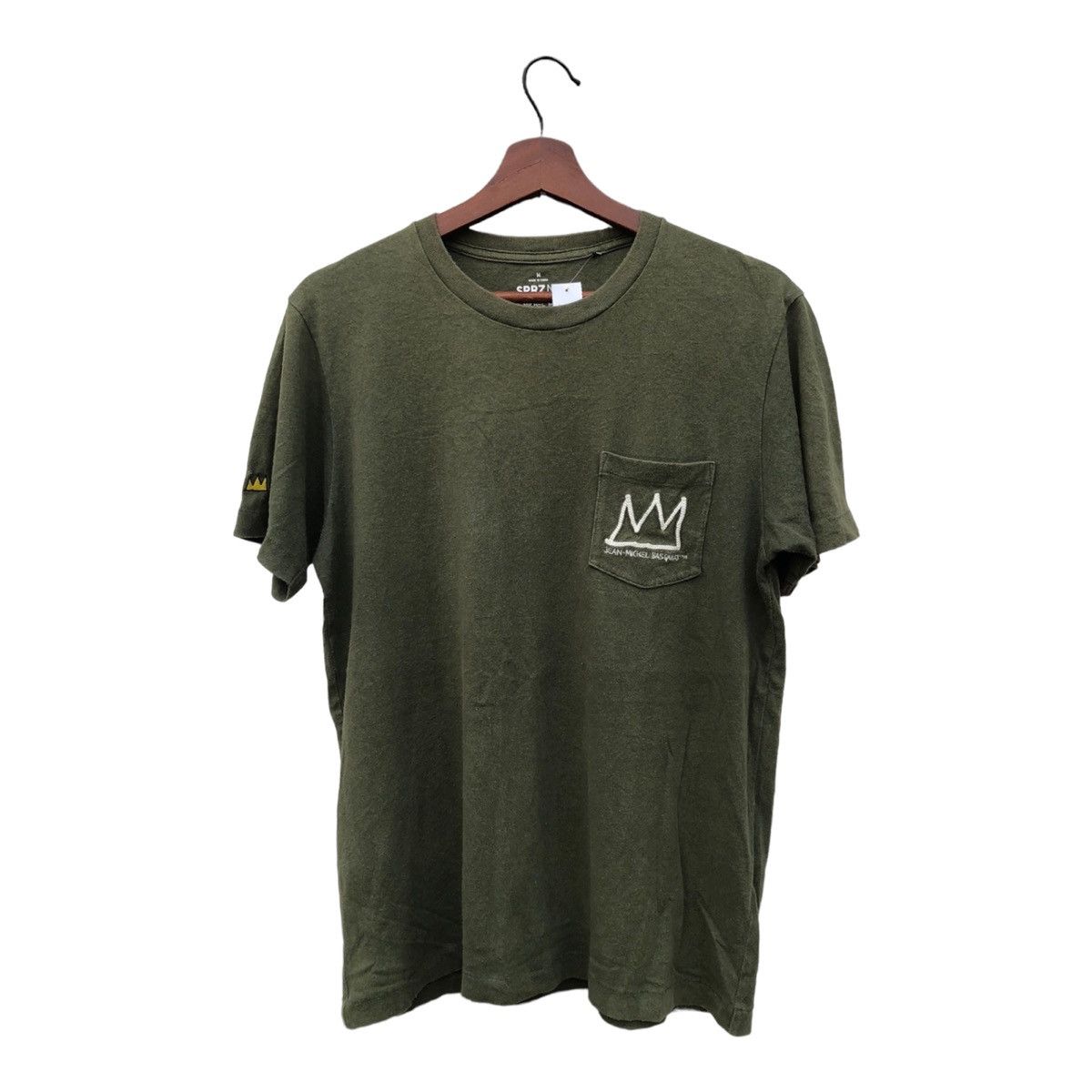 image of Jean Michel Basquiat x Moma Best Pricejeans Micheal Basquiat Uniqlo Moma Tee Pocket in Green (Size 