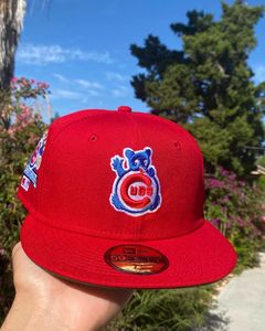 SPORTSWORLD EXCLUSIVE CHICAGO CUBS OFF WHITE FITTED 1990 ASG PATCH RED UV 7  3/4