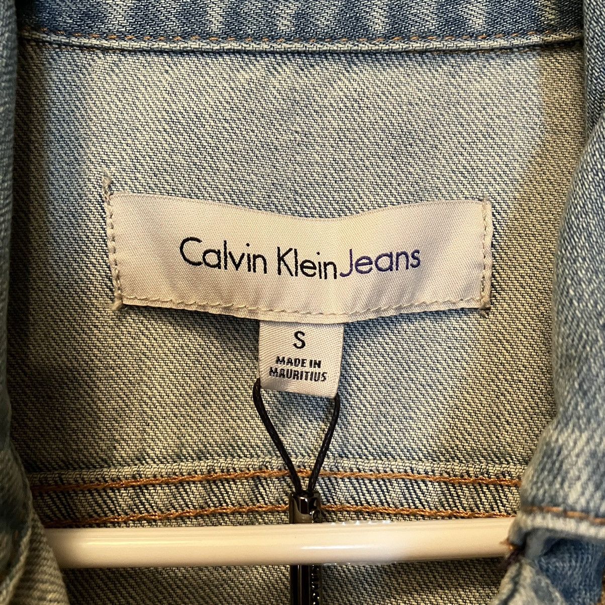 Calvin Klein Calvin Klein Men’s Light Wash Blue Denim Jean Jacket Size S Size US S / EU 44-46 / 1 - 4 Thumbnail