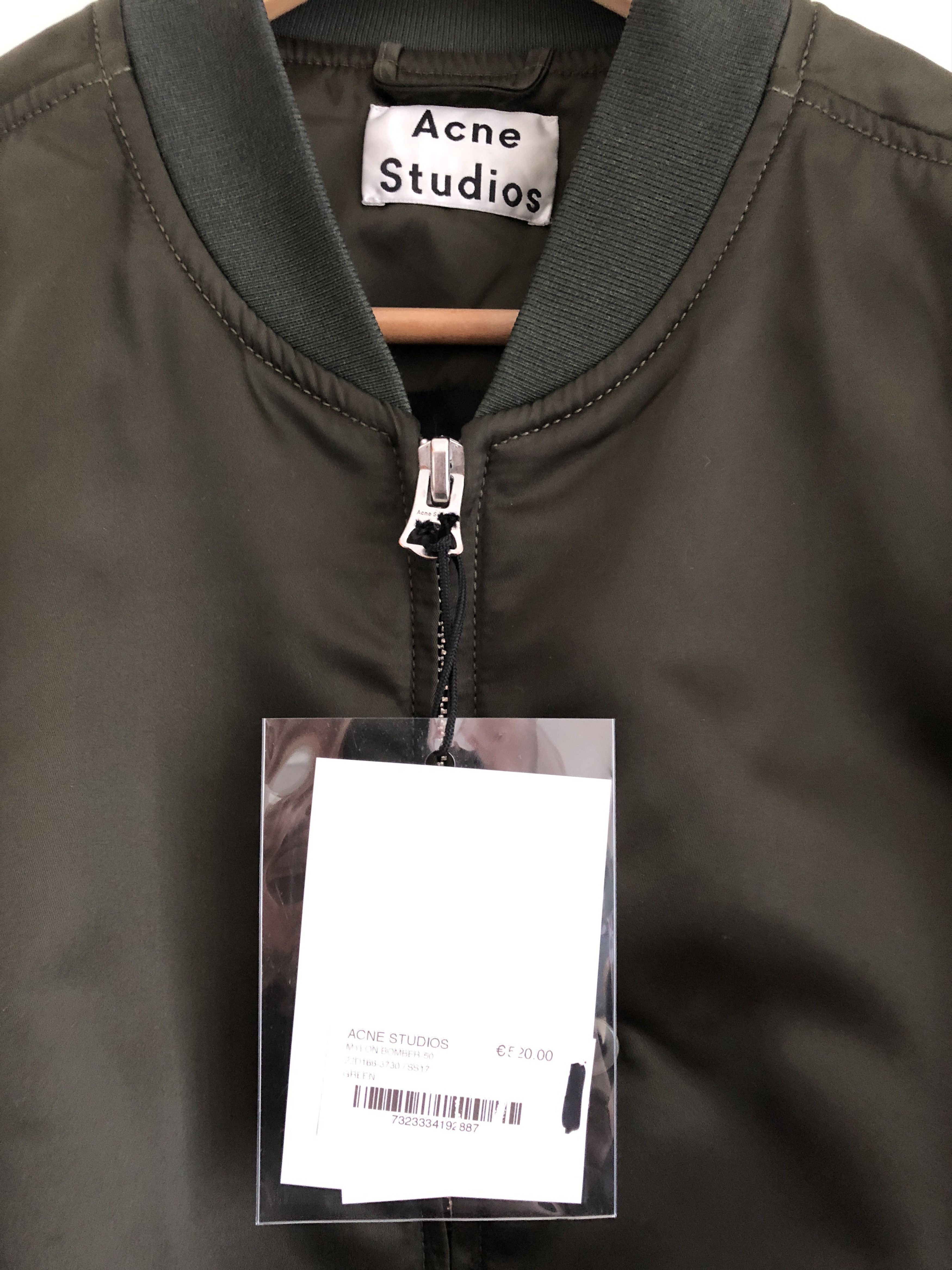 Acne Studios Acne Studios Mylon PSS17 Bomber jacket green Size US M / EU 48-50 / 2 - 6 Thumbnail