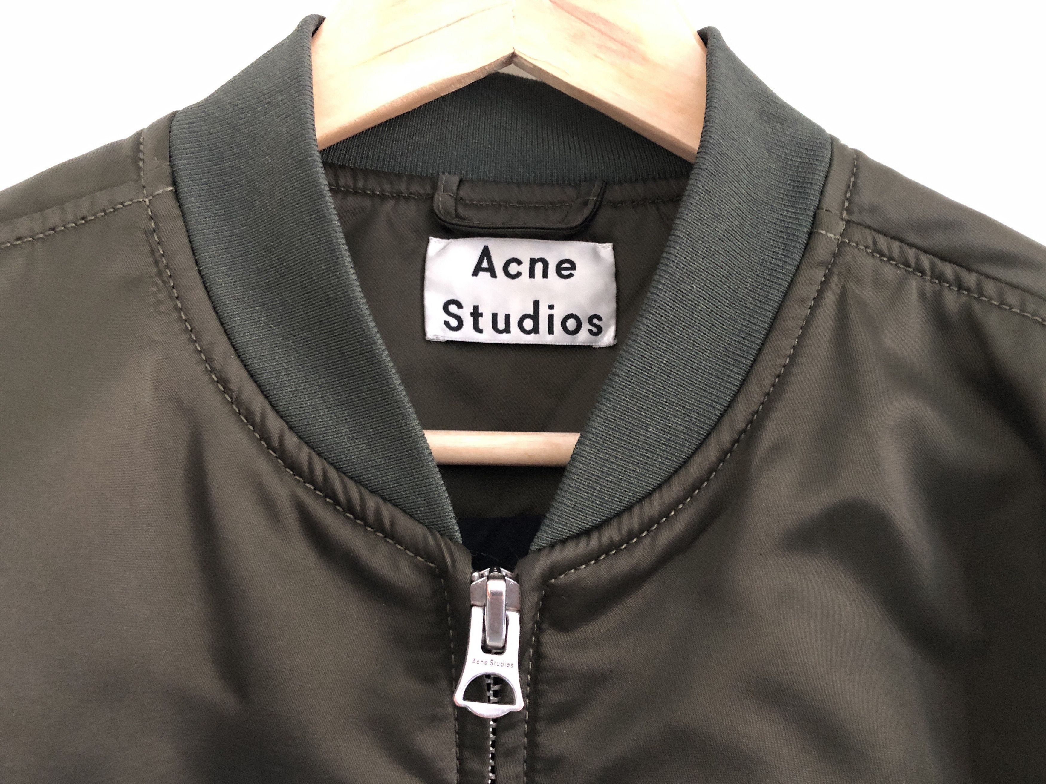Acne Studios Acne Studios Mylon PSS17 Bomber jacket green Size US M / EU 48-50 / 2 - 7 Thumbnail