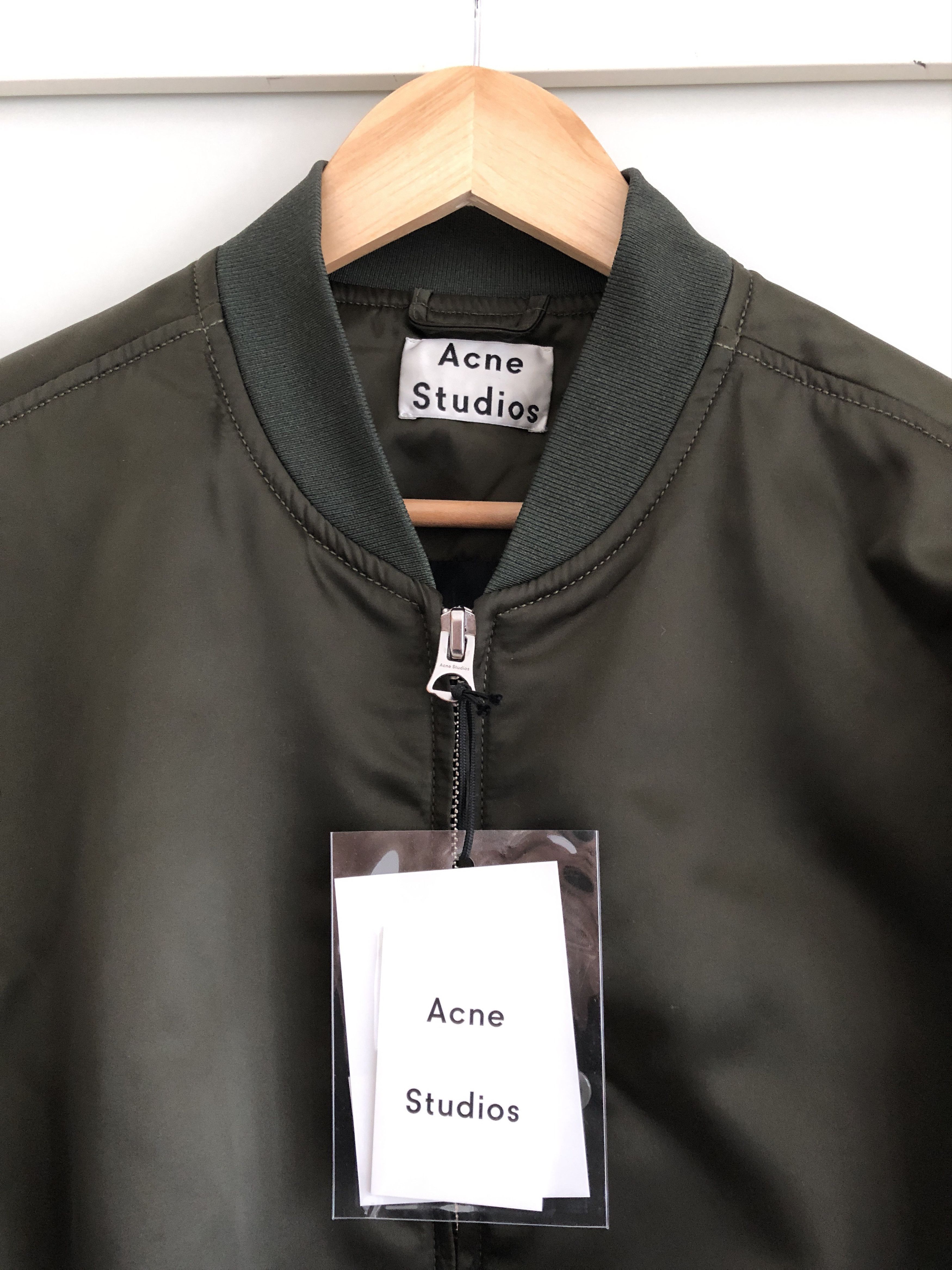 Acne Studios Acne Studios Mylon PSS17 Bomber jacket green Size US M / EU 48-50 / 2 - 5 Thumbnail