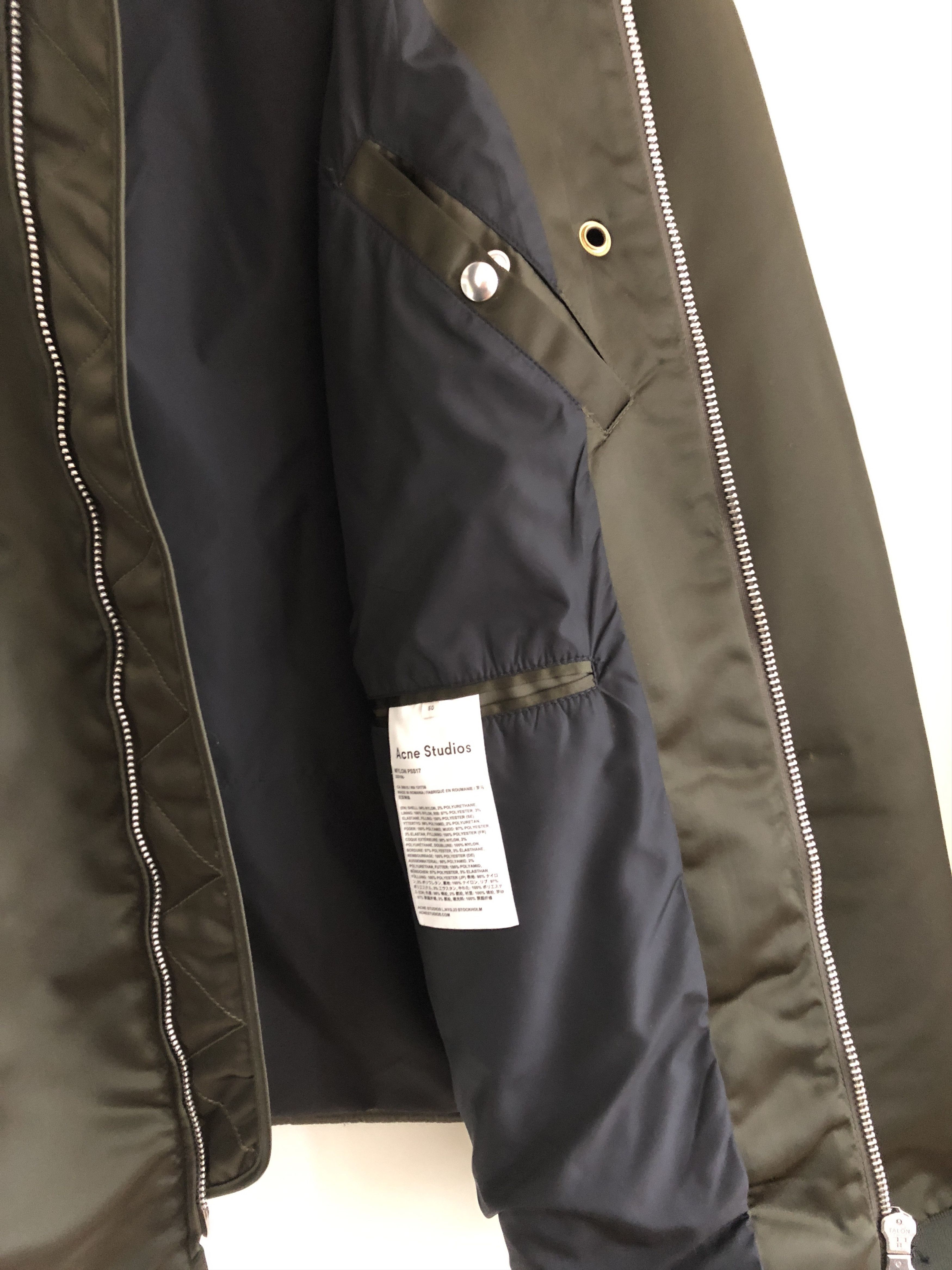 Acne Studios Acne Studios Mylon PSS17 Bomber jacket green Size US M / EU 48-50 / 2 - 12 Thumbnail