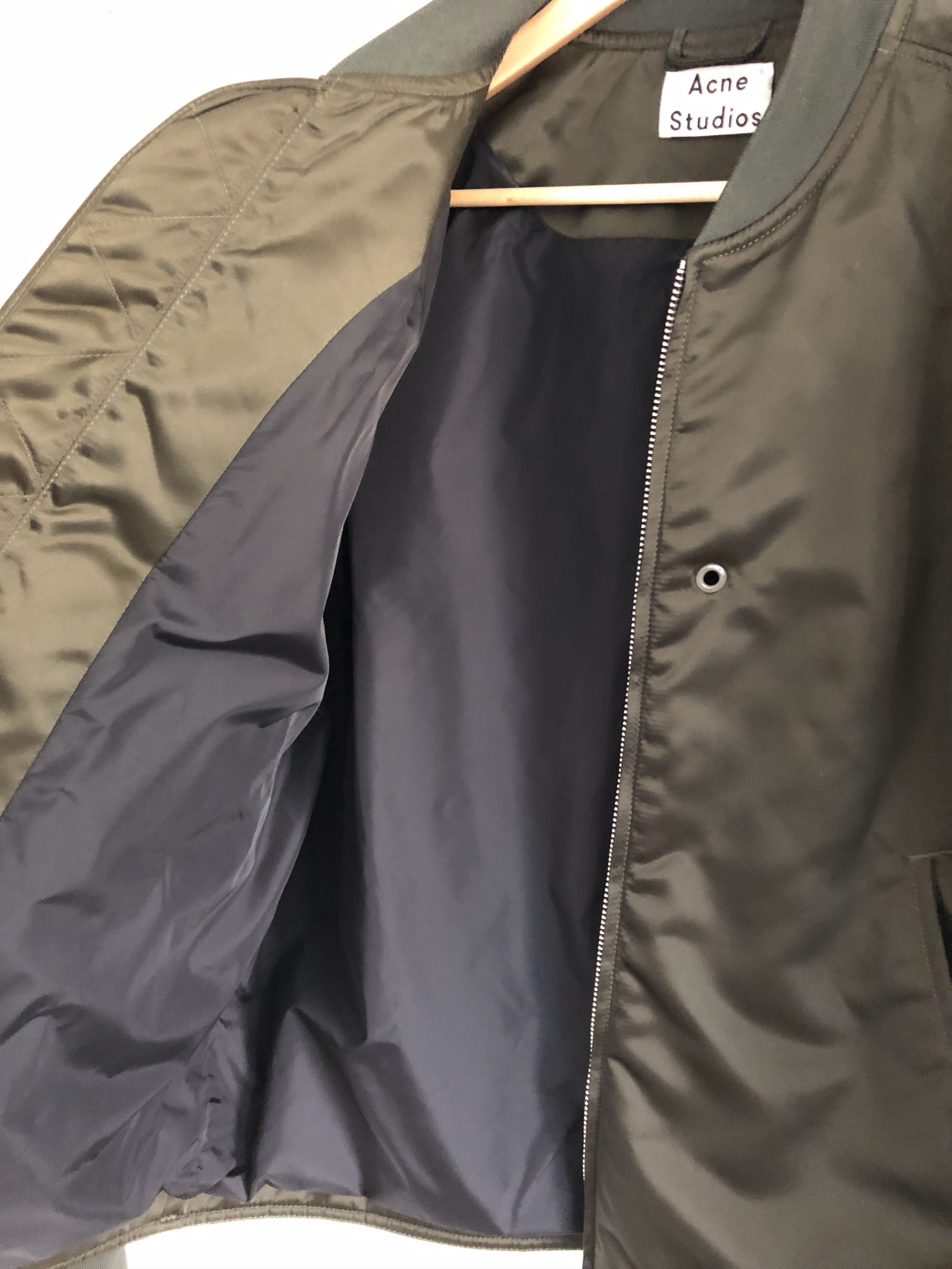 Acne Studios Acne Studios Mylon PSS17 Bomber jacket green Size US M / EU 48-50 / 2 - 11 Thumbnail