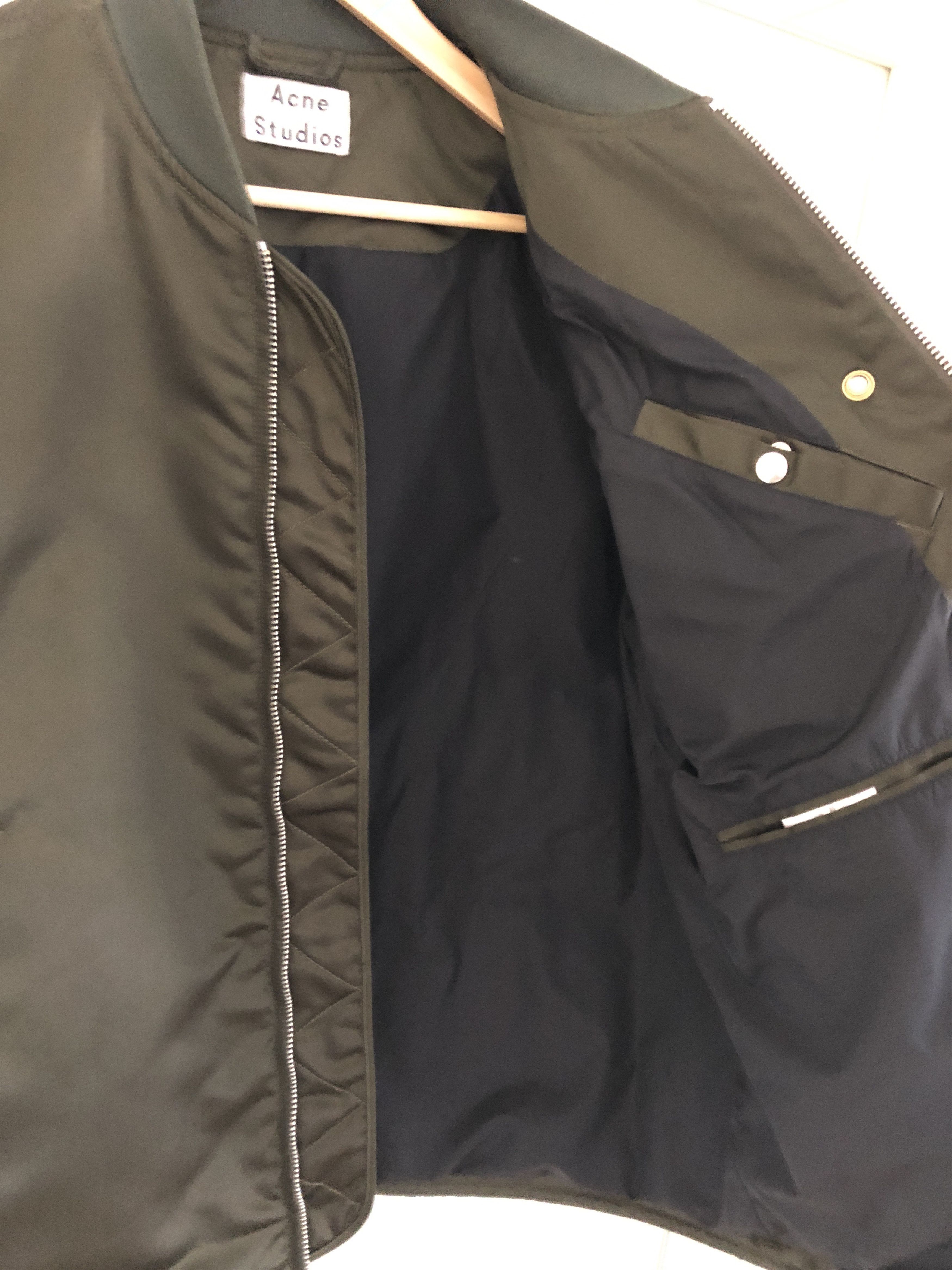 Acne Studios Acne Studios Mylon PSS17 Bomber jacket green Size US M / EU 48-50 / 2 - 15 Thumbnail
