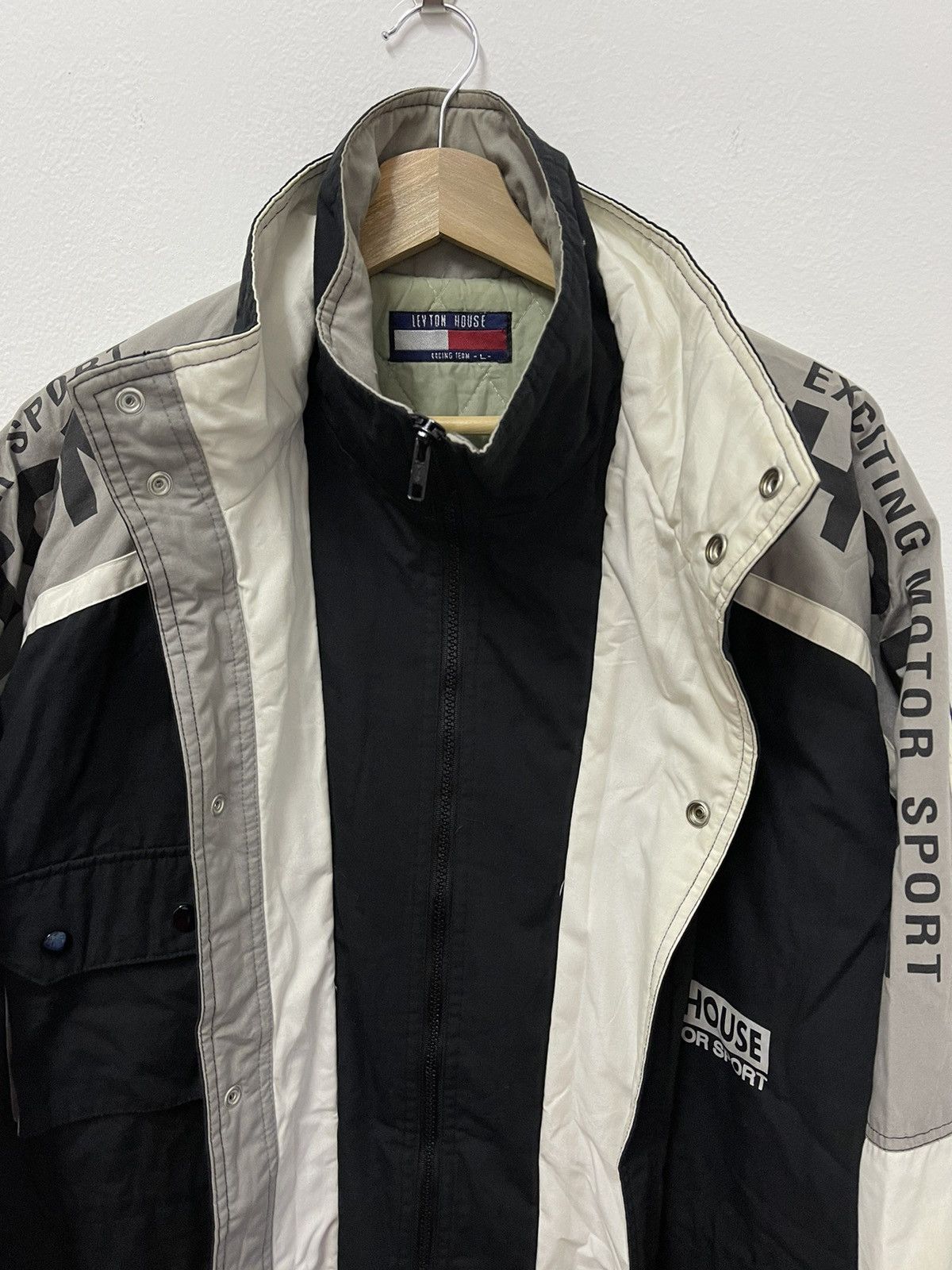 Japanese Brand × Vintage Vintage Leyton House Motor Sport Racing Team Jacket Size US L / EU 52-54 / 3 - 6 Thumbnail