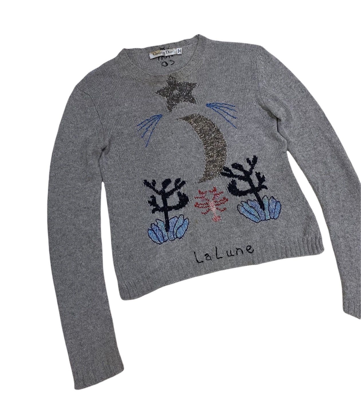 Christian Dior Monsieur 2017 LA LUNE GREY KNITWEAR SWEATER Size US S / EU 44-46 / 1 - 2 Thumbnail