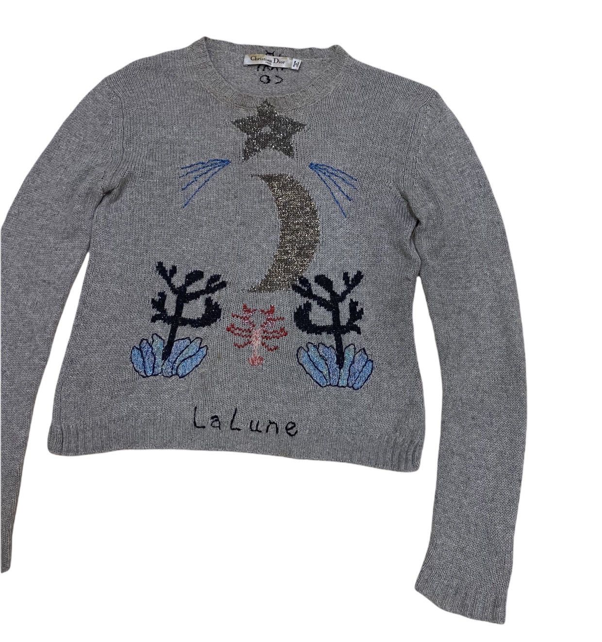 Christian Dior Monsieur 2017 LA LUNE GREY KNITWEAR SWEATER Size US S / EU 44-46 / 1 - 3 Thumbnail