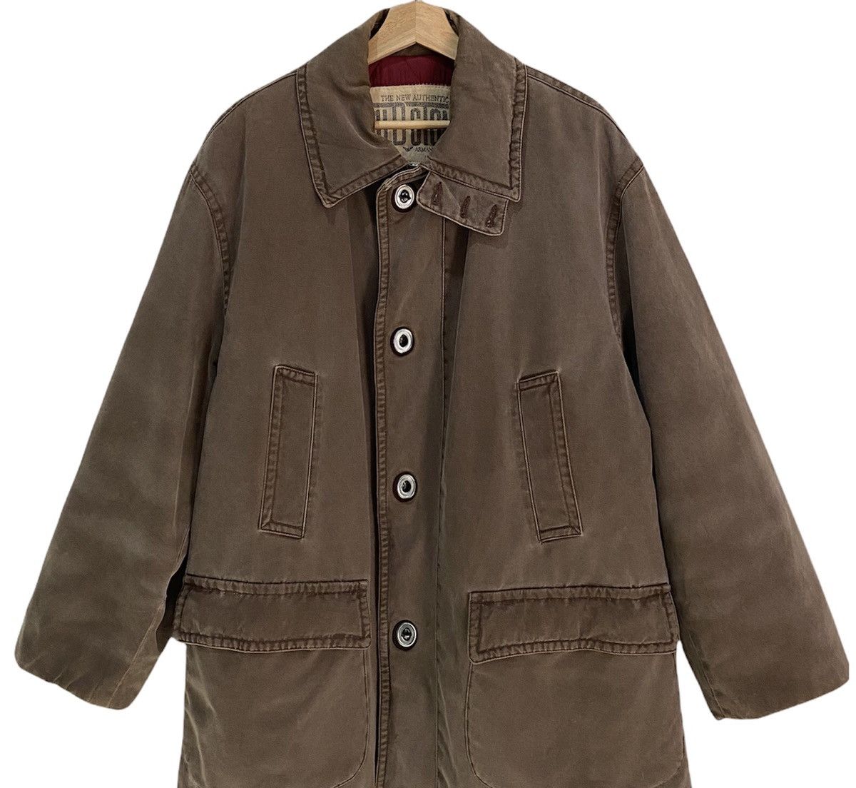 Giorgio Armani Rare Giorgio Armani Old Stone Long Jacket Size US XL / EU 56 / 4 - 4 Thumbnail
