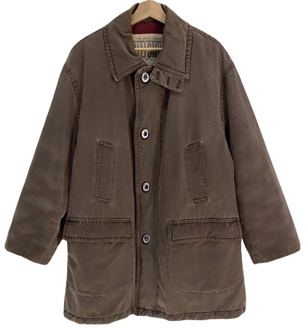 Giorgio Armani Rare Giorgio Armani Old Stone Long Jacket Size US XL / EU 56 / 4 - 1 Thumbnail