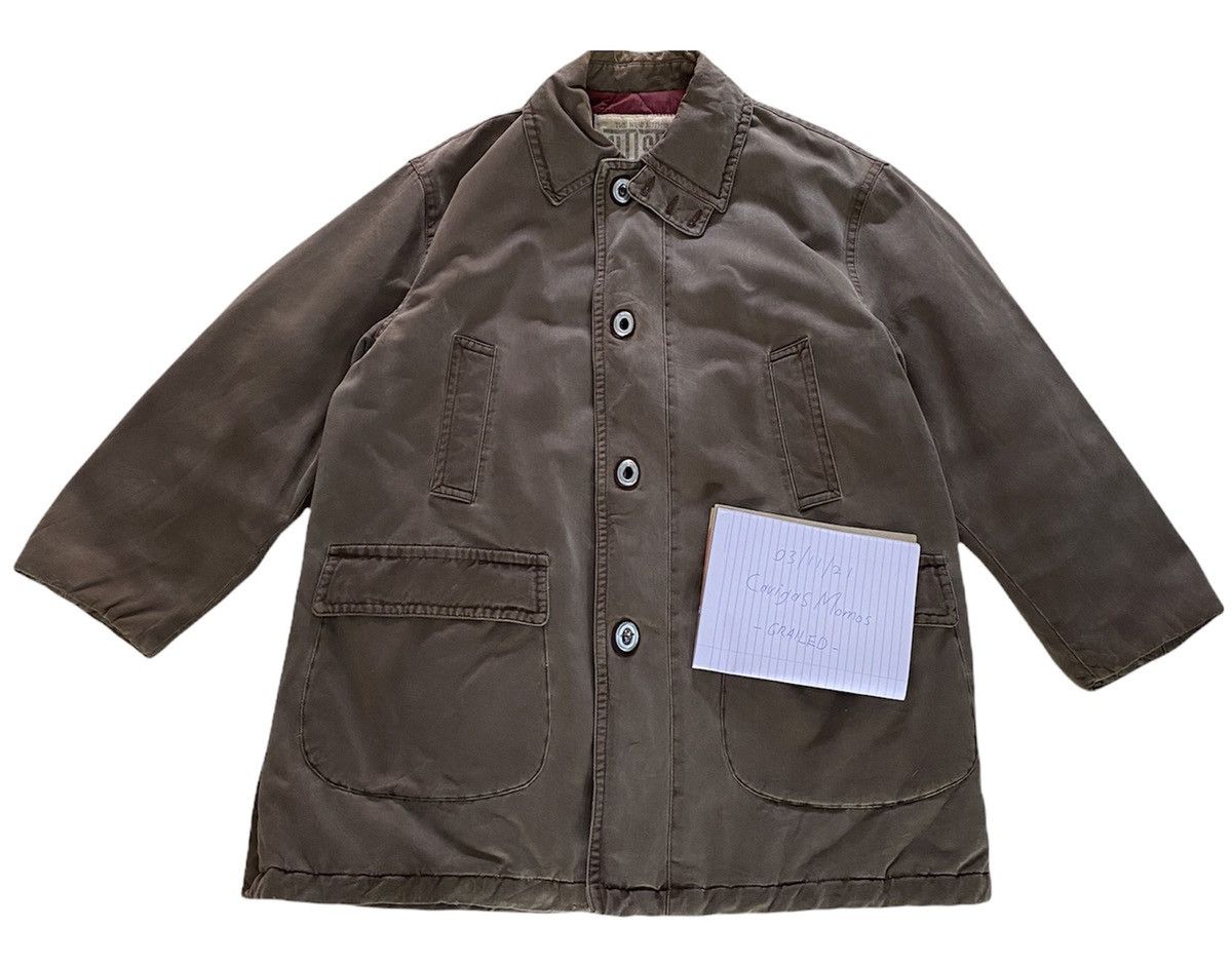 Giorgio Armani Vintage Rare Giorgio Armani Old Stone Heavy Coat Jacket Size US XL / EU 56 / 4 - 11 Thumbnail
