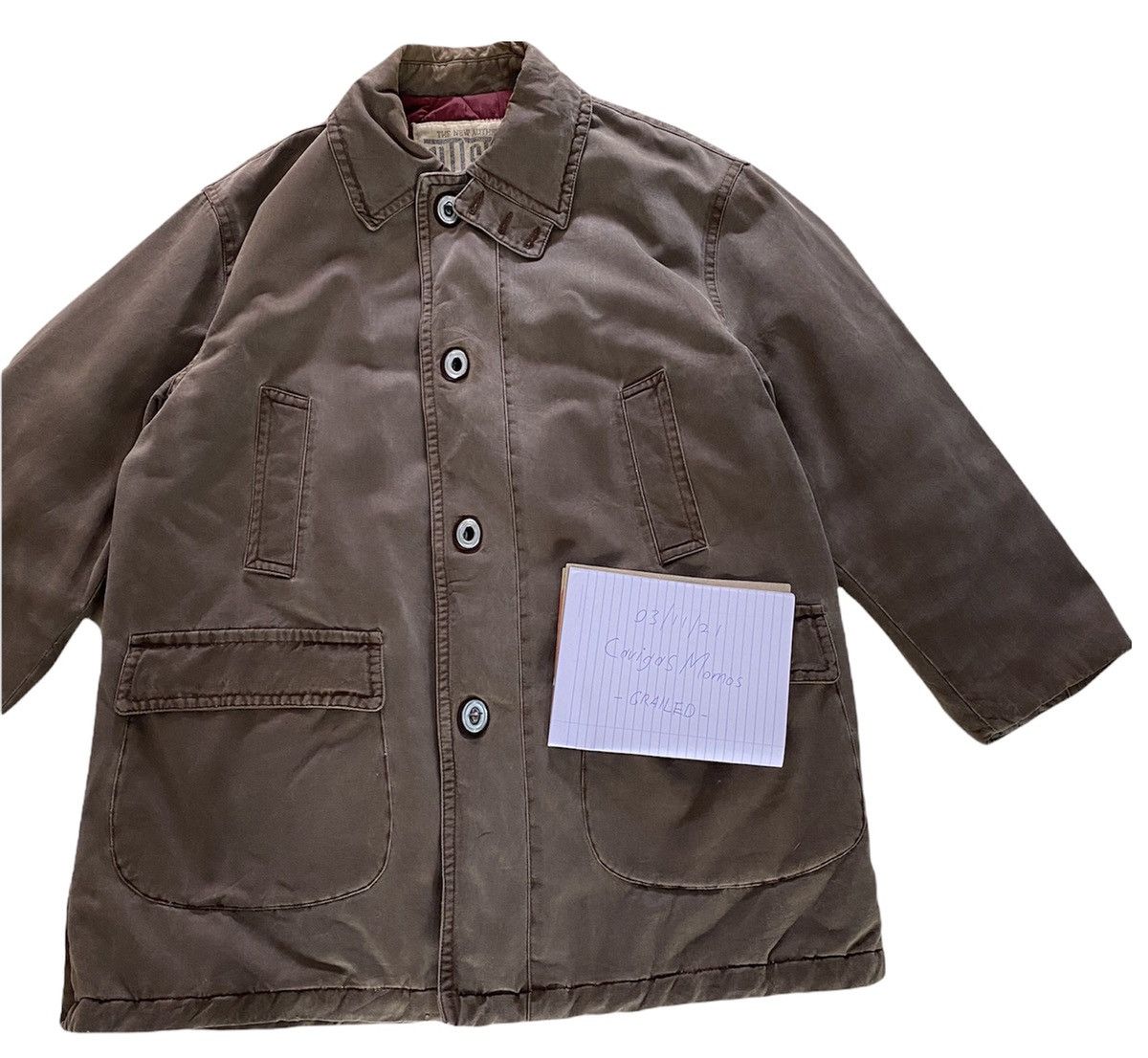 Giorgio Armani Vintage Rare Giorgio Armani Old Stone Heavy Coat Jacket Size US XL / EU 56 / 4 - 12 Thumbnail