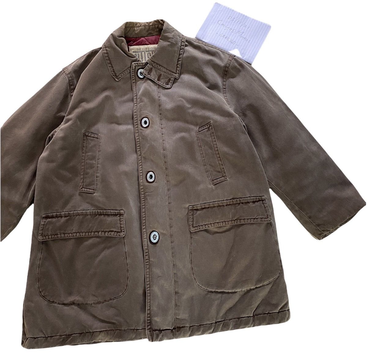 Giorgio Armani Vintage Rare Giorgio Armani Old Stone Heavy Coat Jacket Size US XL / EU 56 / 4 - 13 Thumbnail