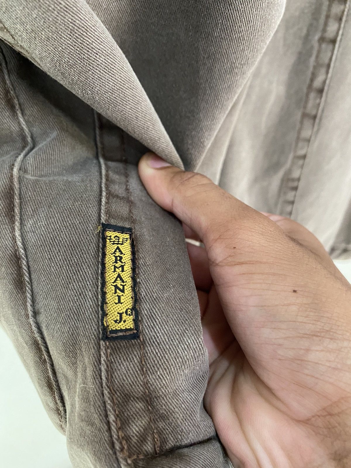 Giorgio Armani Rare Giorgio Armani Old Stone Long Jacket Size US XL / EU 56 / 4 - 11 Thumbnail