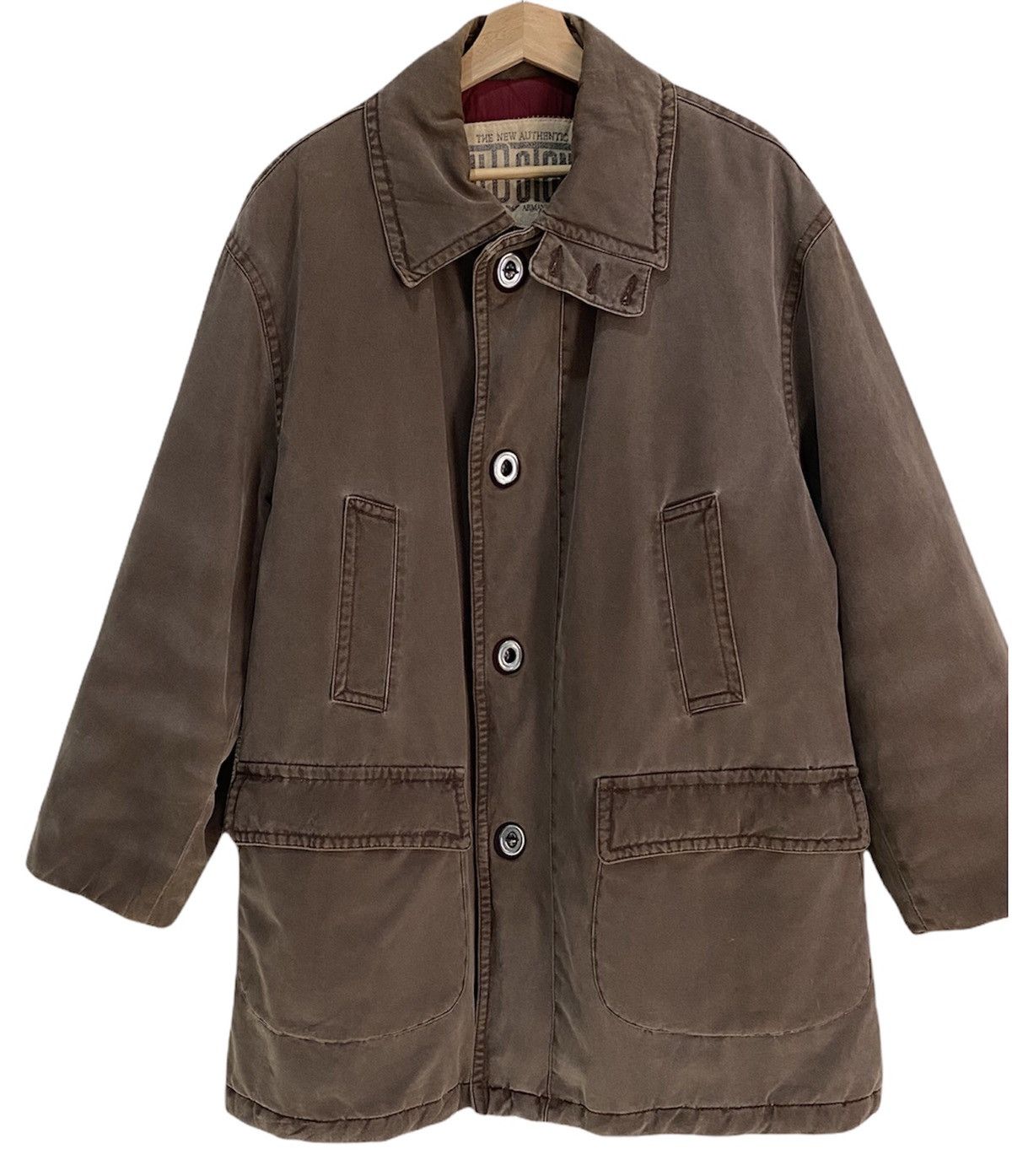 Giorgio Armani Rare Giorgio Armani Old Stone Long Jacket Size US XL / EU 56 / 4 - 5 Thumbnail