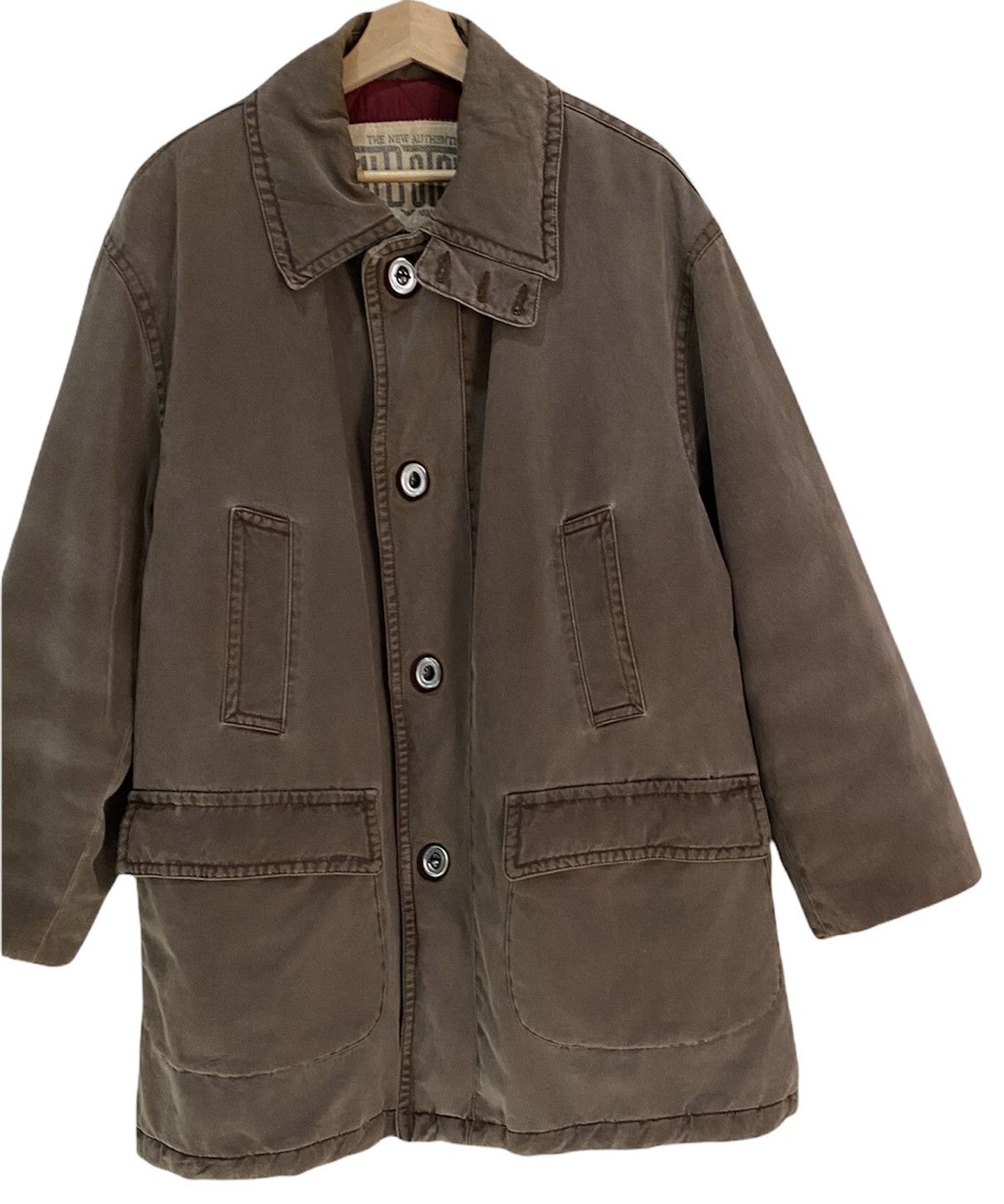 Giorgio Armani Rare Giorgio Armani Old Stone Long Jacket Size US XL / EU 56 / 4 - 6 Thumbnail