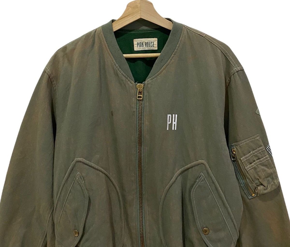 Issey Miyake RARE🔥Pink House Ma+ Patchwork Distressed Bomber Jacket Size US M / EU 48-50 / 2 - 6 Thumbnail