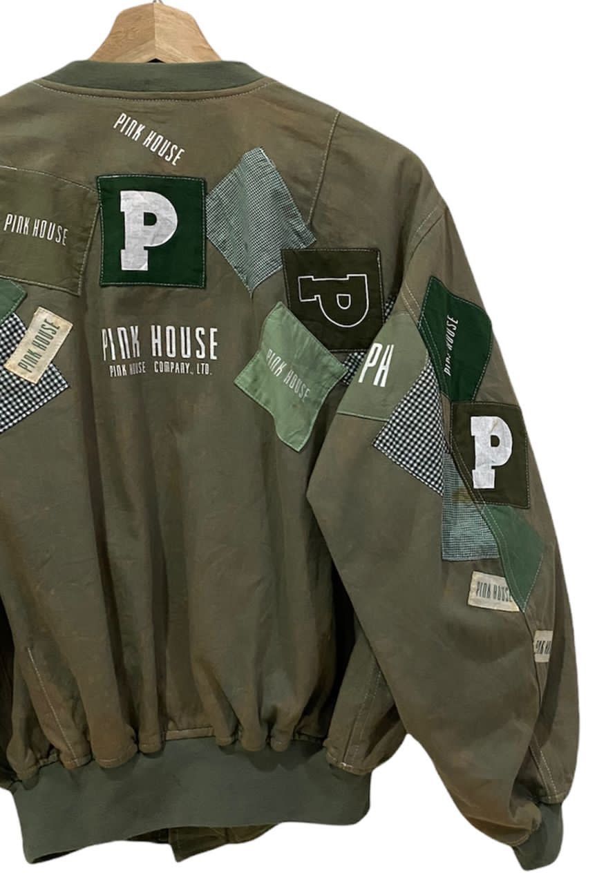 Issey Miyake RARE🔥Pink House Ma+ Patchwork Distressed Bomber Jacket Size US M / EU 48-50 / 2 - 7 Thumbnail
