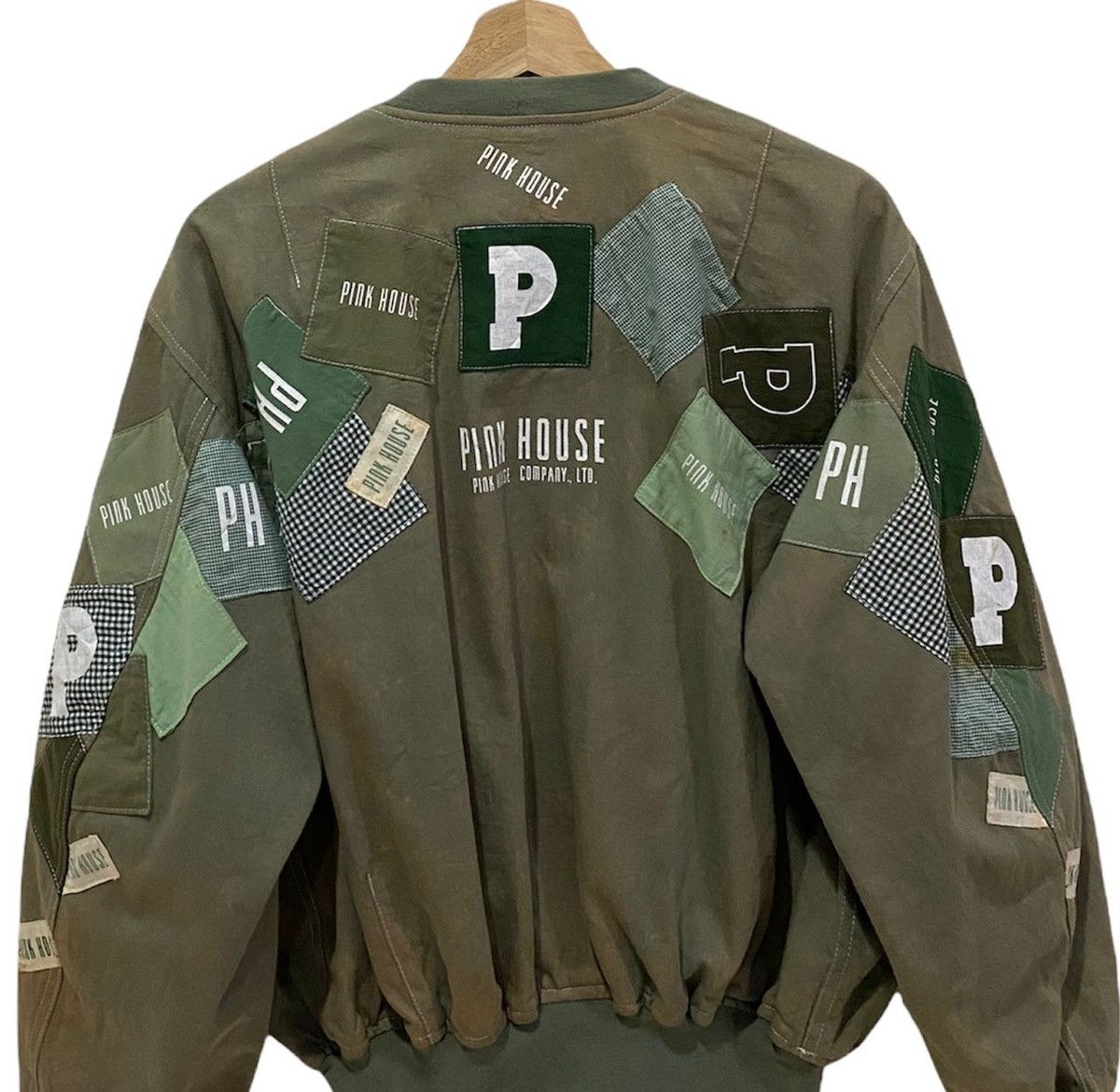 Issey Miyake RARE🔥Pink House Ma+ Patchwork Distressed Bomber Jacket Size US M / EU 48-50 / 2 - 8 Thumbnail