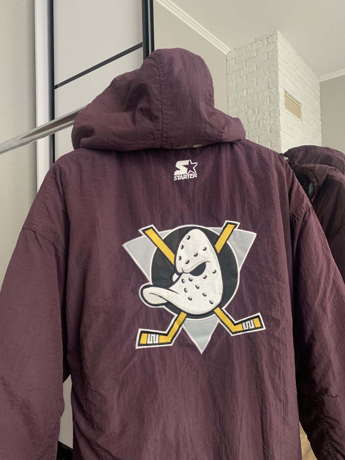 NHL The Mighty Ducks Anaheim NHL Jacket Vintage Big Logo 90s Size US L / EU 52-54 / 3 - 2 Thumbnail