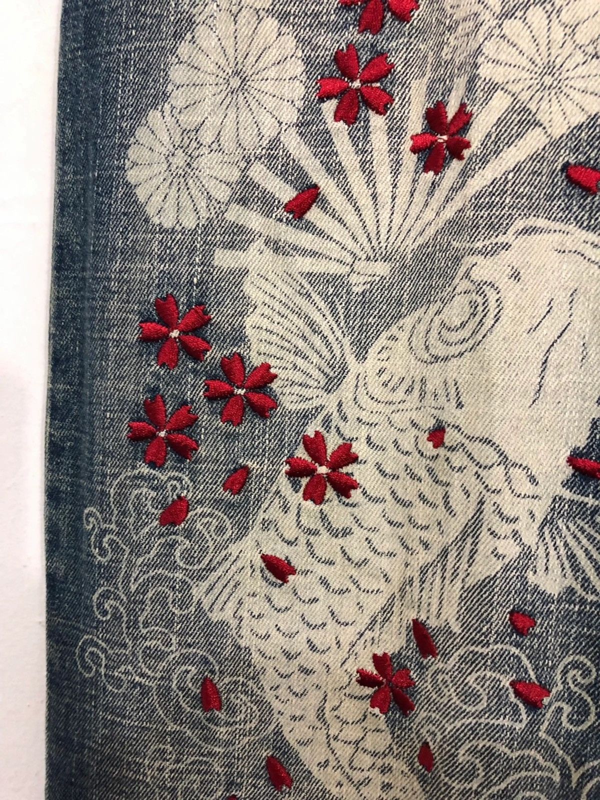 Japanese Brand Japanese Koi Fish Motive Jeans Size US 34 / EU 50 - 5 Thumbnail