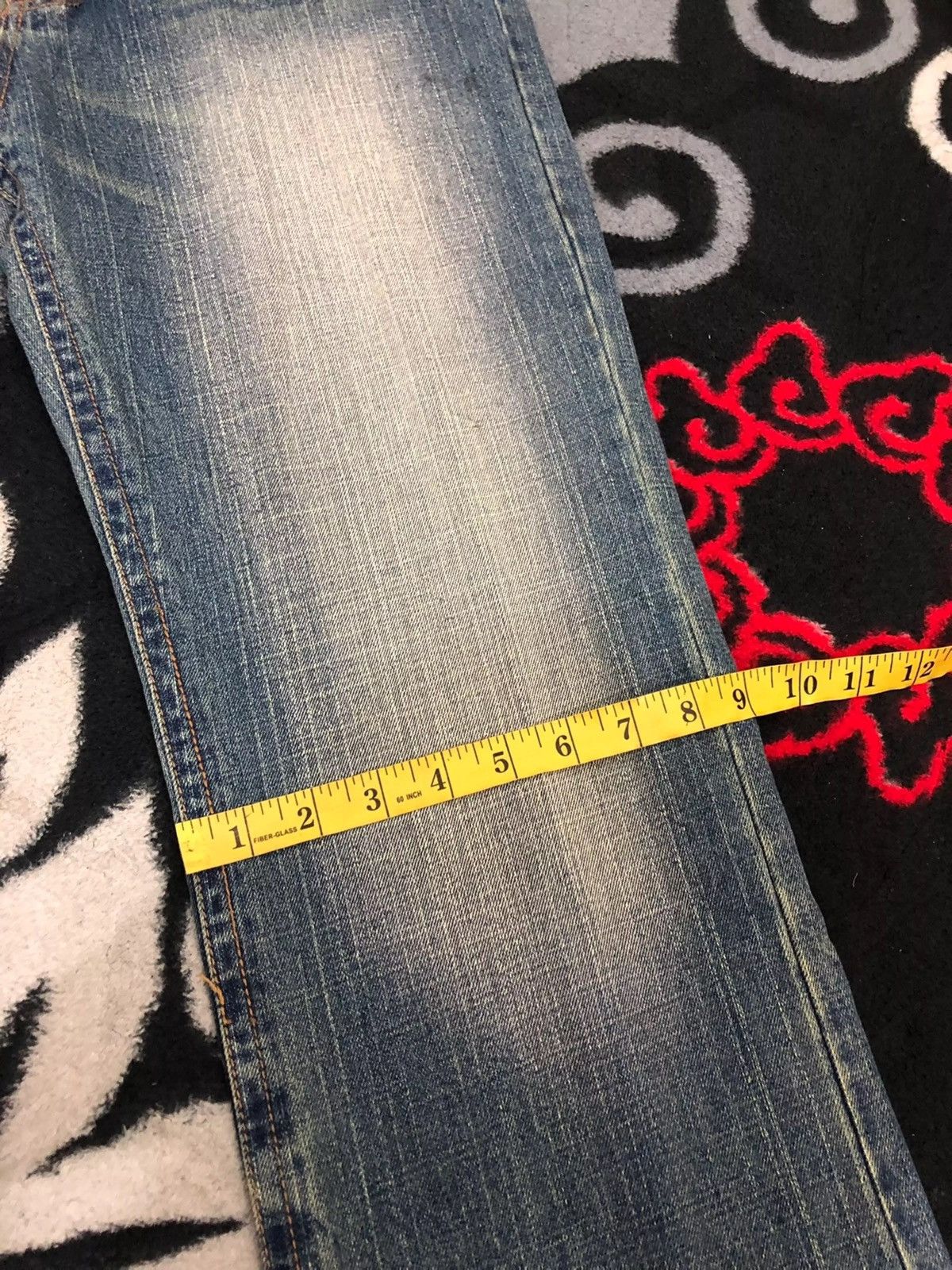 Japanese Brand Japanese Koi Fish Motive Jeans Size US 34 / EU 50 - 14 Thumbnail