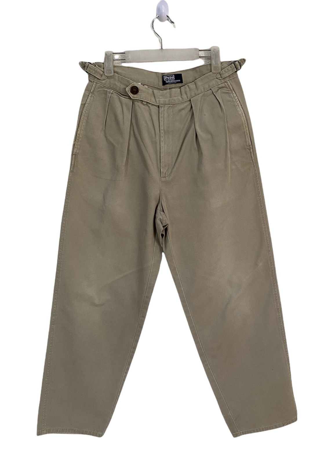 Polo Ralph Lauren 🇺🇸RARE POLO RALPH LAUREN MADE IN USA WIDE TROUSERS PANTS Size US 30 / EU 46 - 1 Thumbnail