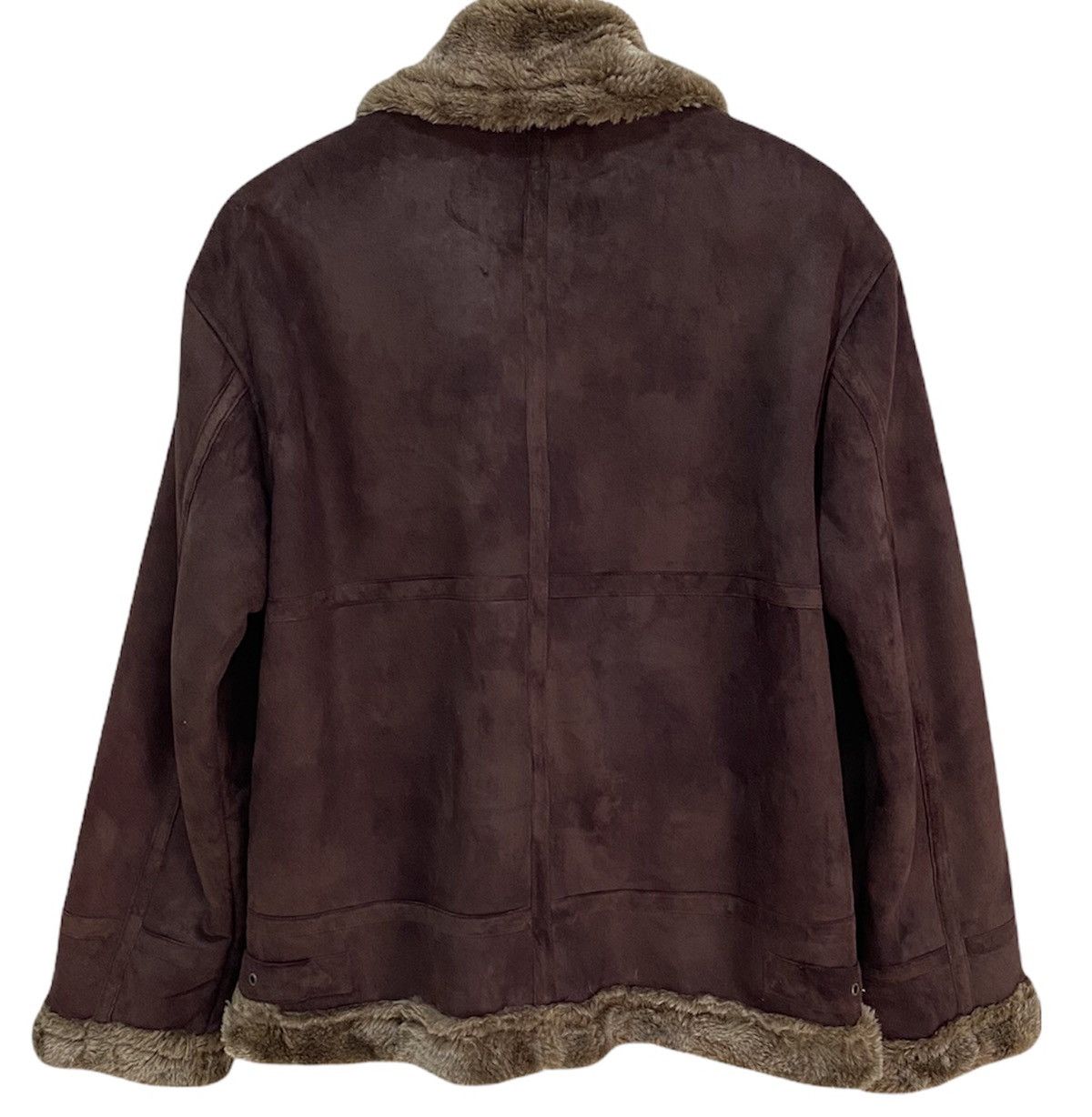 If Six Was Nine 🔥Vintage Rare Moleskin Faux Fur Shearling Jacket Size US M / EU 48-50 / 2 - 4 Thumbnail