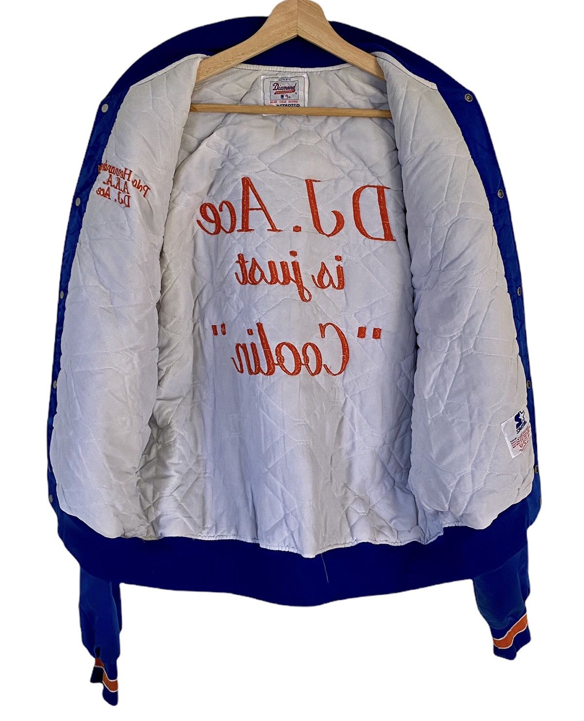 VINTAGE NEW YORK YANKEES MLB DIAMOND SATIN VARSITY JACKET