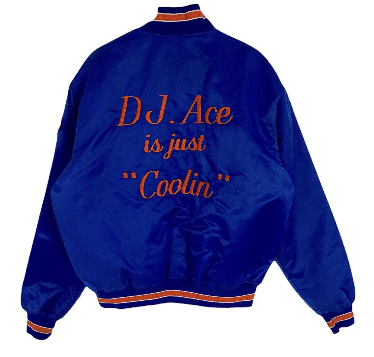 VINTAGE NEW YORK YANKEES MLB DIAMOND SATIN VARSITY JACKET
