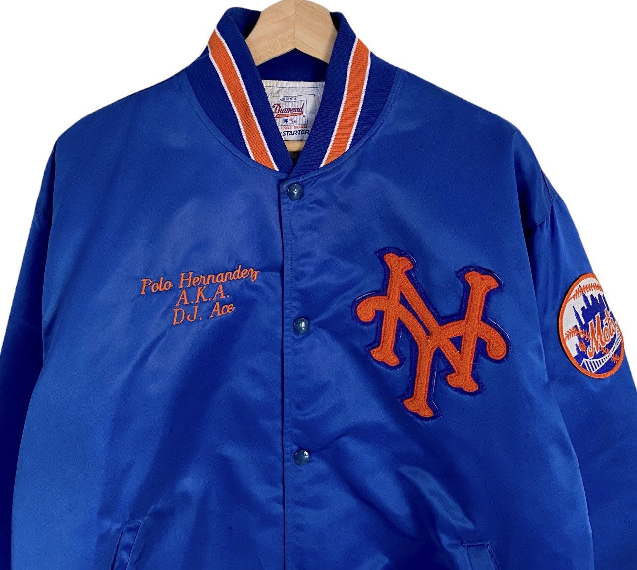 VINTAGE NEW YORK YANKEES MLB DIAMOND SATIN VARSITY JACKET