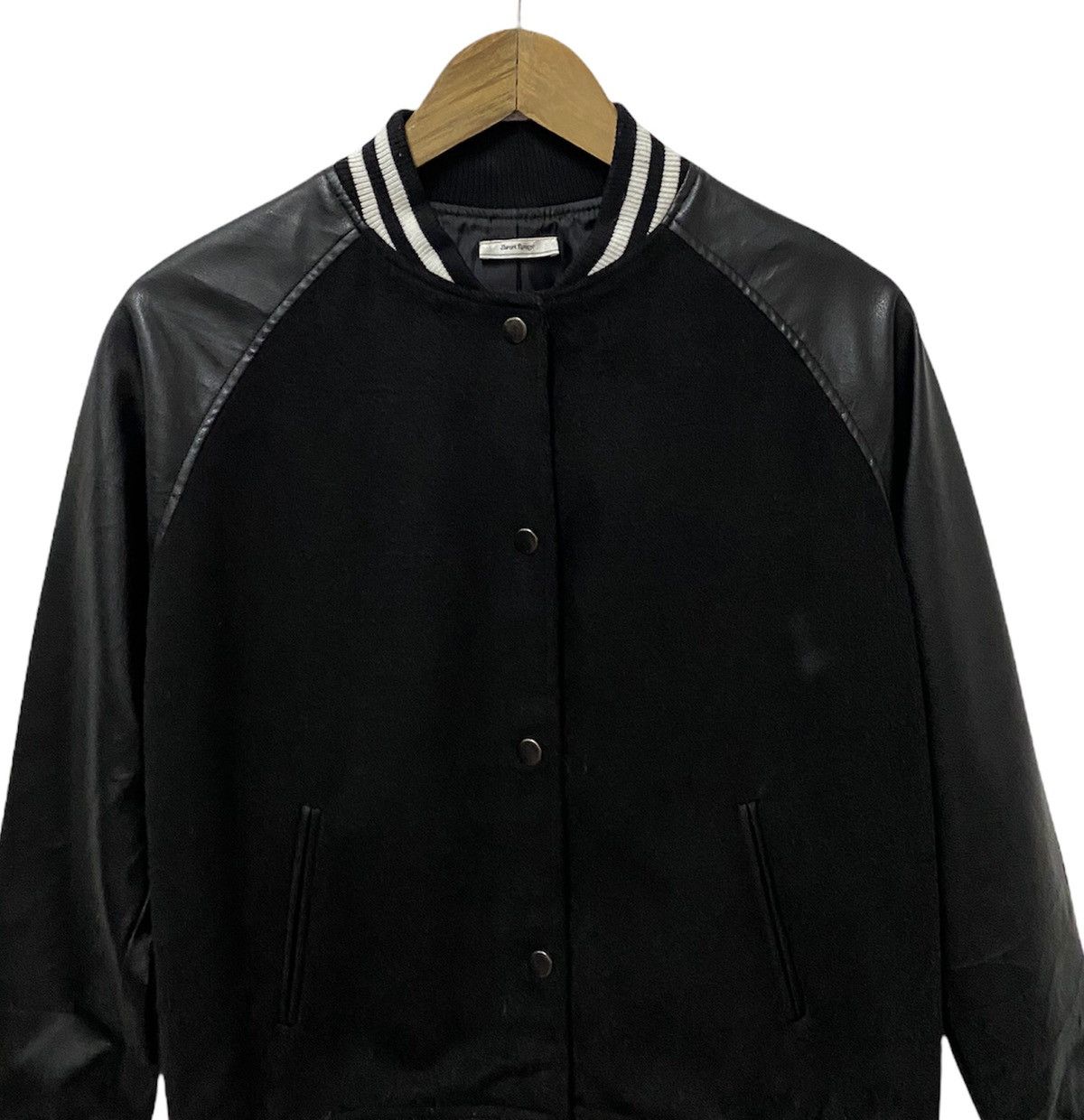 Japanese Brand × Vintage Vintage Japan Brand Plain Varsity Jacket Like Saint Laurent Size US M / EU 48-50 / 2 - 4 Thumbnail